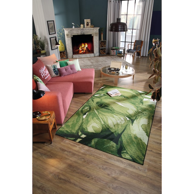 TOM TAILOR HOME Teppich »Garden Palm«, rechteckig, Flachgewebe, In- und Outdoor  geeignet, Wohnzimmer