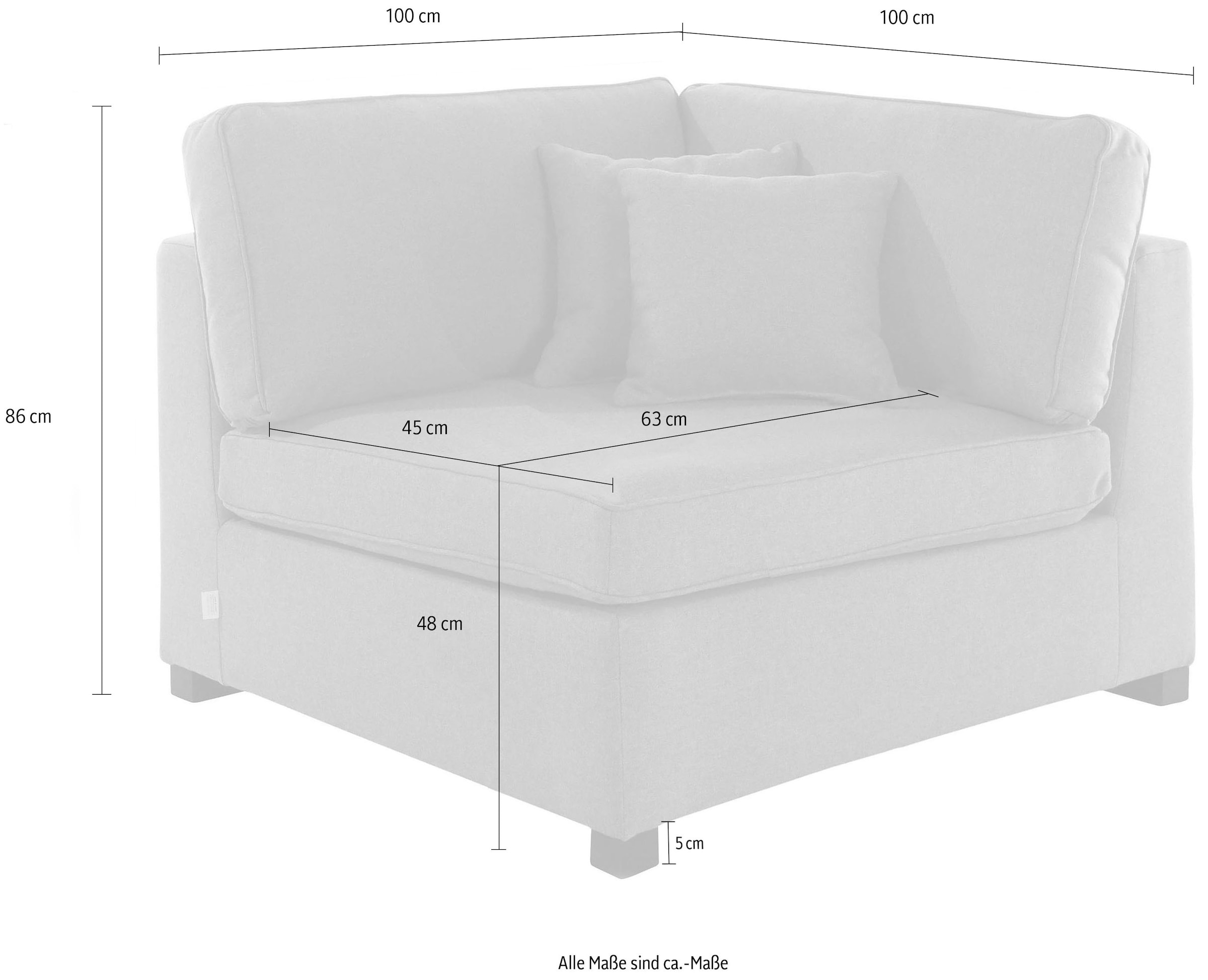 Guido Maria Kretschmer Home&Living Sofaelement »Skara«, Modul zum eigenen Zusammenstellen, in vielen Bezugsqualitäten