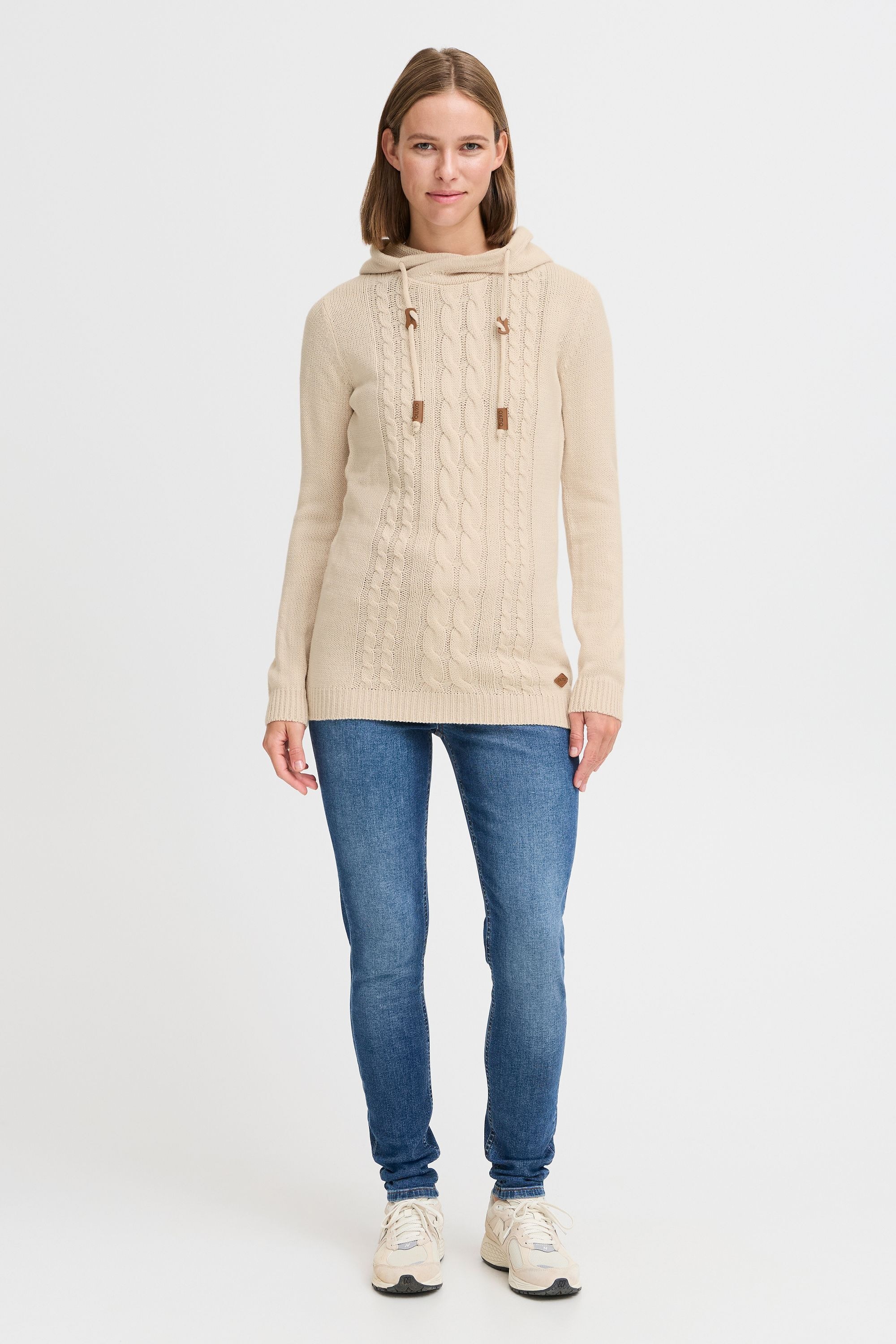 OXMO Strickjacke »Strickpullover OXCable«