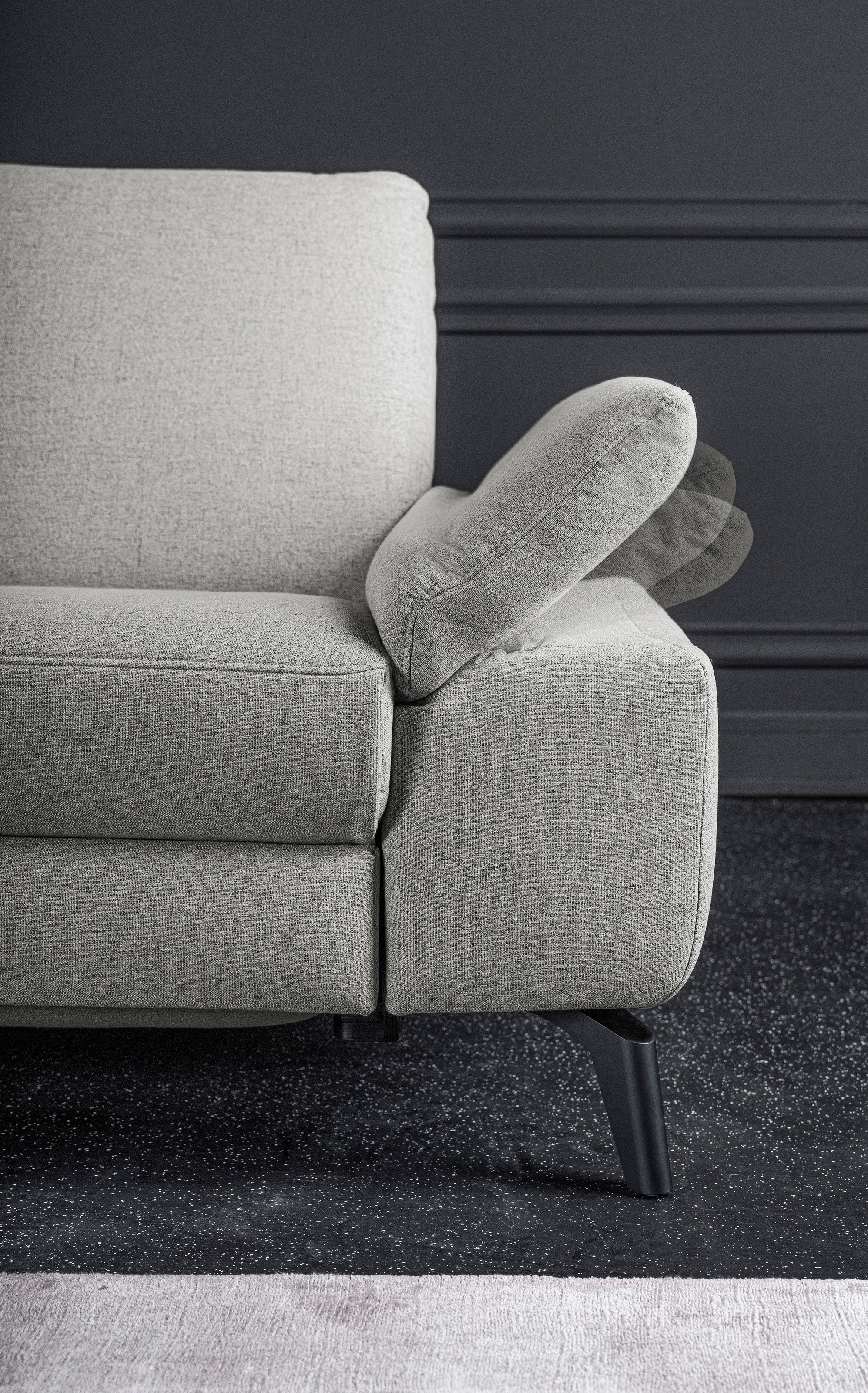 alina Ecksofa, inkl. Kopfstützen, wahlweise mit Relaxfunktion, Breite: 267 cm