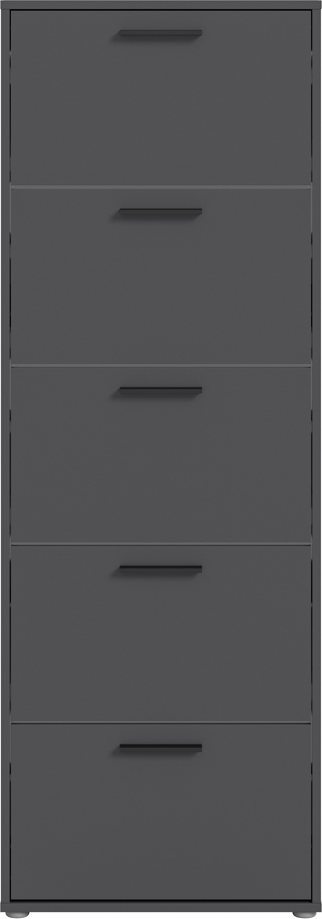 HBZ Schuhkommode »Sam Schuhkipper, Schuhschrank BxHxT 59x169x17 cm«, (1 St.), mit 5 Klappen