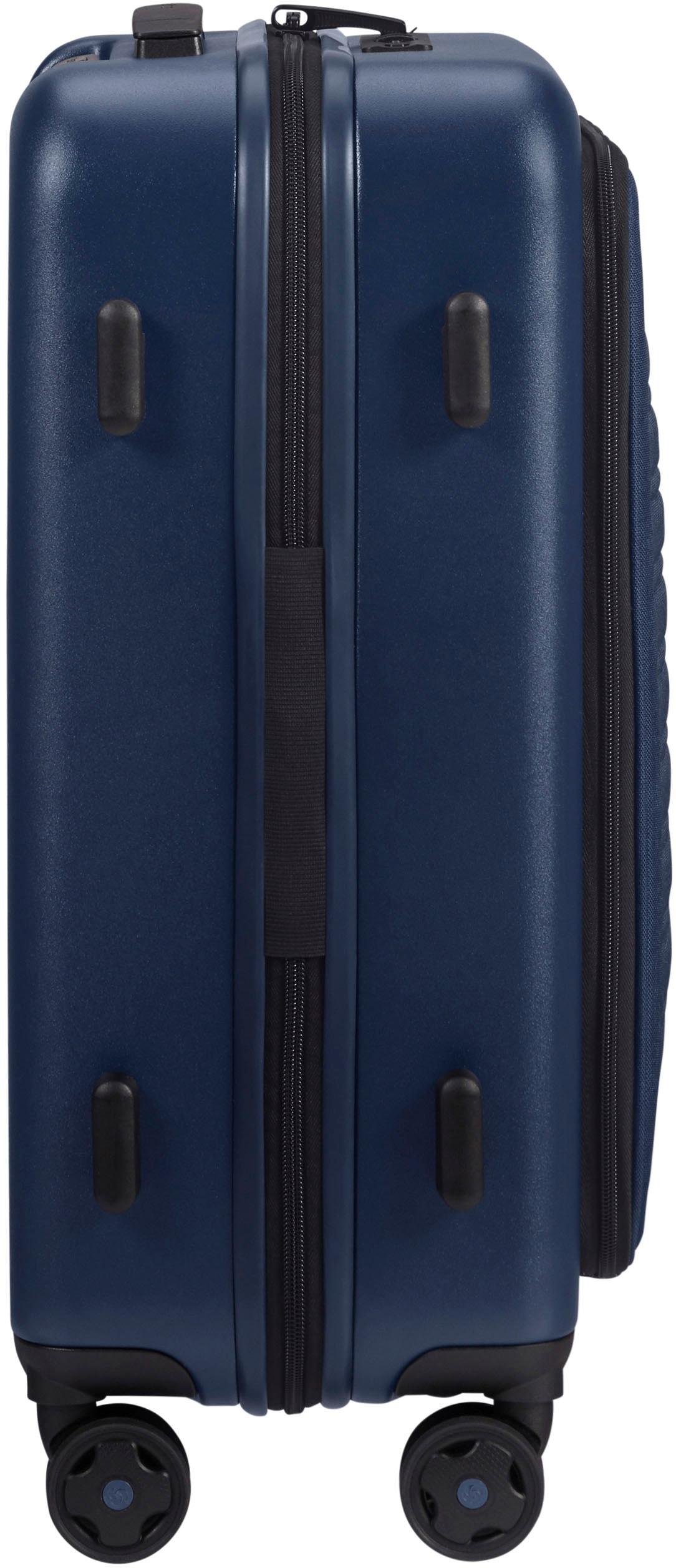 Samsonite Hartschalen-Trolley »STACKD 55«, 4 St. Rollen, Handgepäckkoffer Reisekoffer Reißverschluss-Laptopfach USB-Schleuse