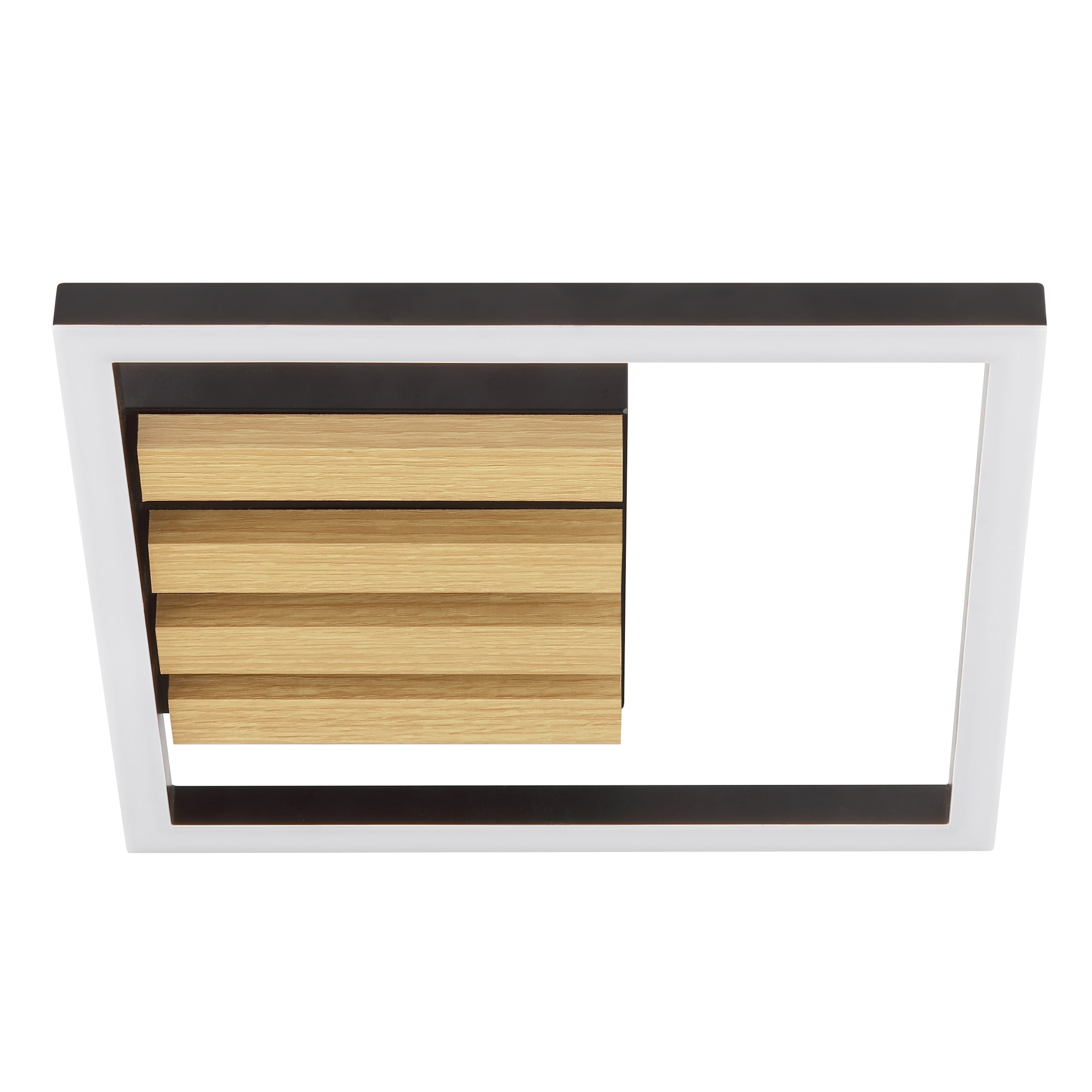 Brilliant LED Deckenleuchte »Calma« LED-Modul 1 Stk. Warmweiß 3000 K, dimmbar, Holz/Metall, schwarz