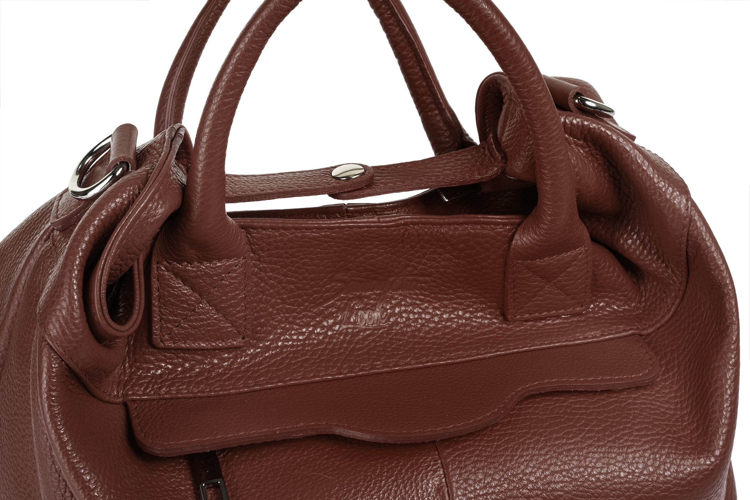 Samantha Look Henkeltasche, echt Leder, Made in Italy