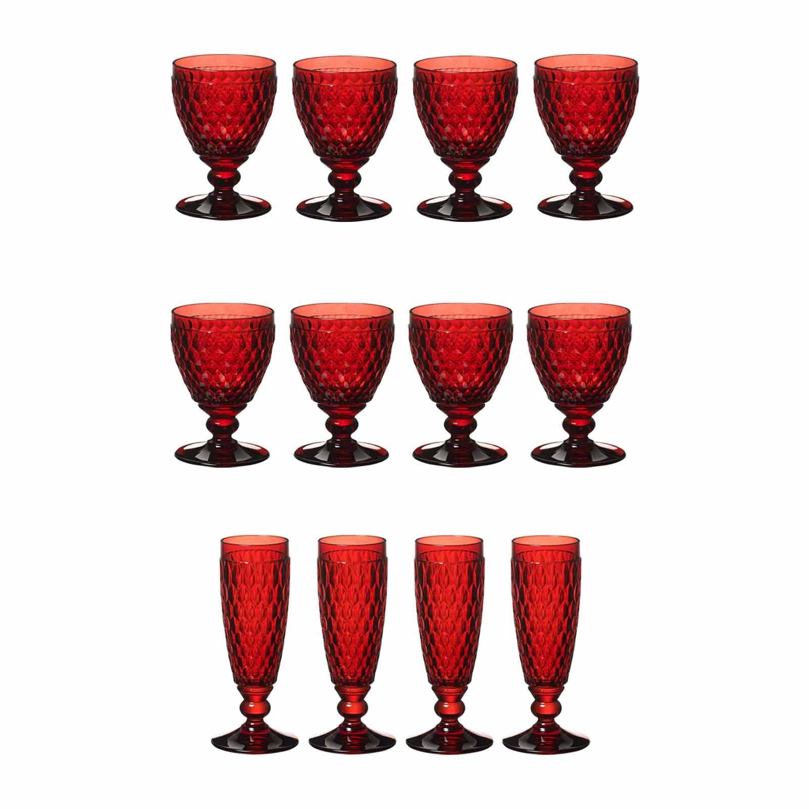 Villeroy & Boch Gläser-Set »Wasser-, Wein- und Sektgläser Boston Coloured 12er Set« Spülmaschinenfest