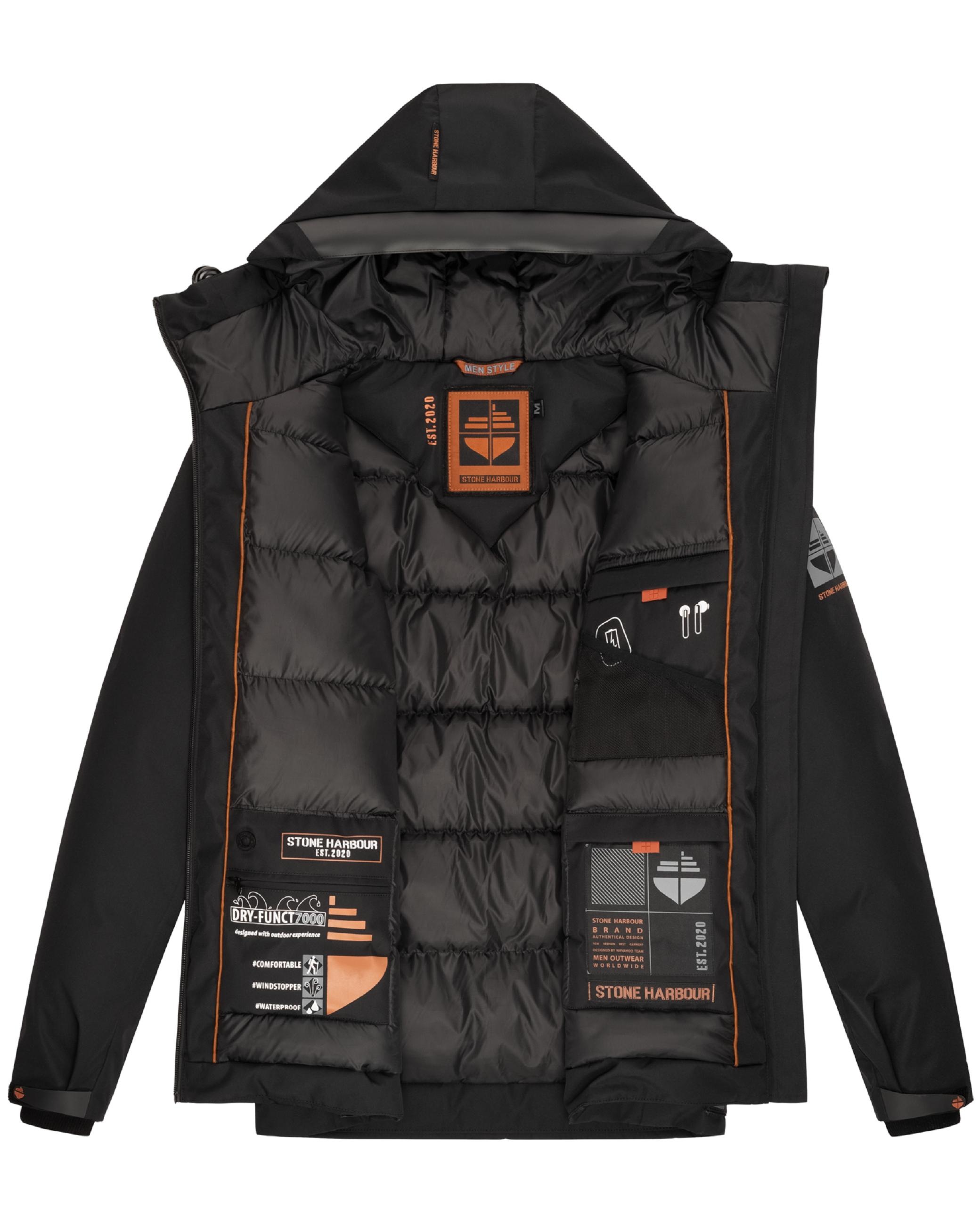 Stone Harbour Outdoorjacke »Winterjacke Moagaa«, mit Kapuze, Sportliche, wasserdichte Winterjacke mit Kapuze