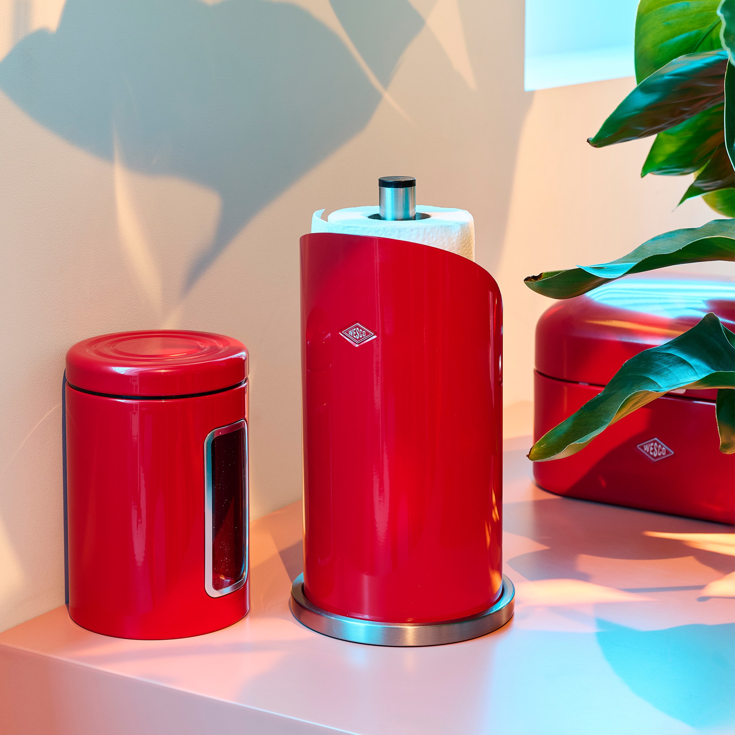 WESCO Küchenrollenhalter »Papierrollenhalter, Höhe ca. 30 cm« für handelsübliche Küchenpapierrollen oder 2-3 Toilettenpapierrollen