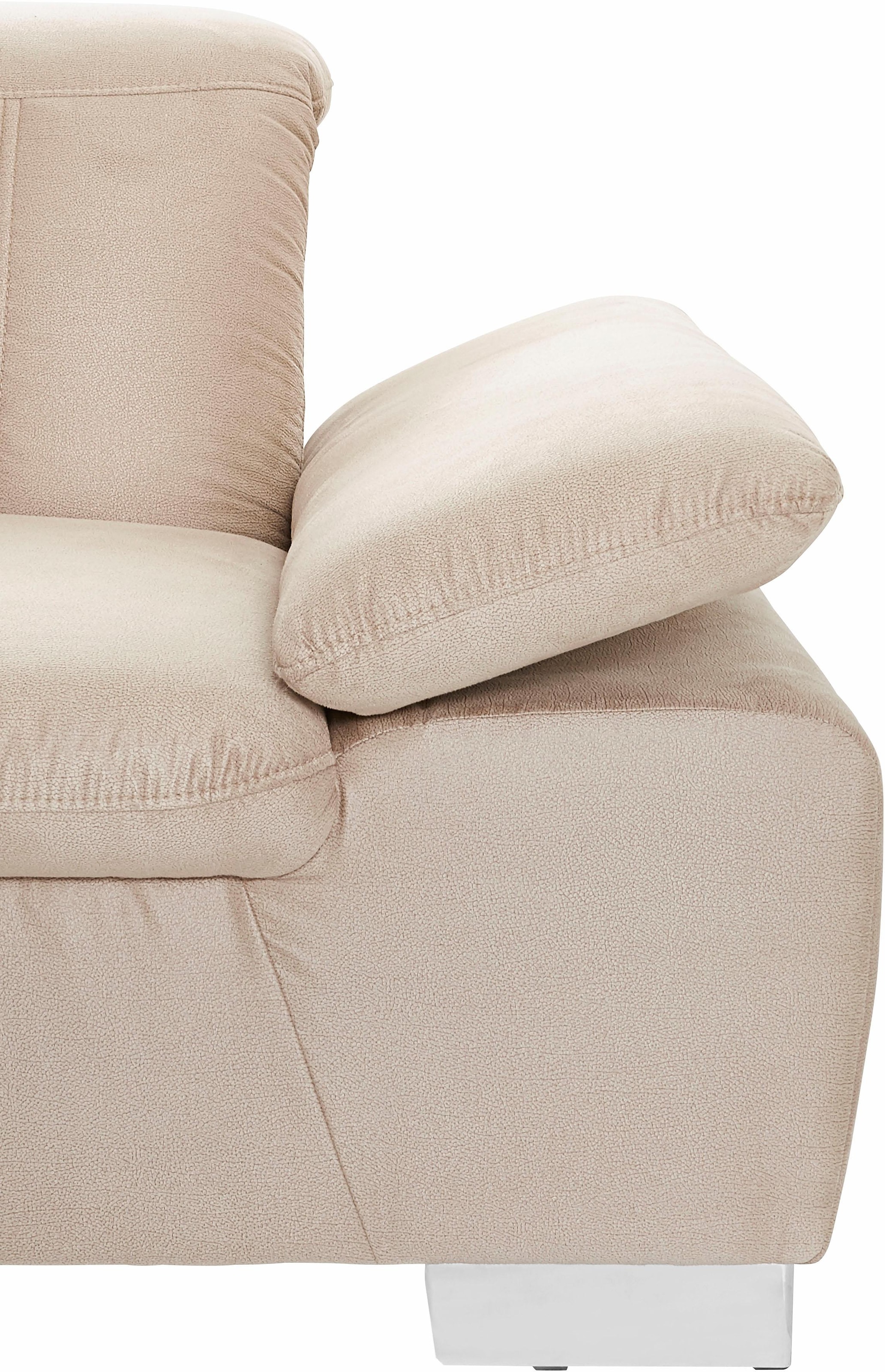 DOMO collection 2,5-Sitzer »Milan inklusive komfortablen Federkern für mehr Sitzkomfort« mit Rückenverstellung