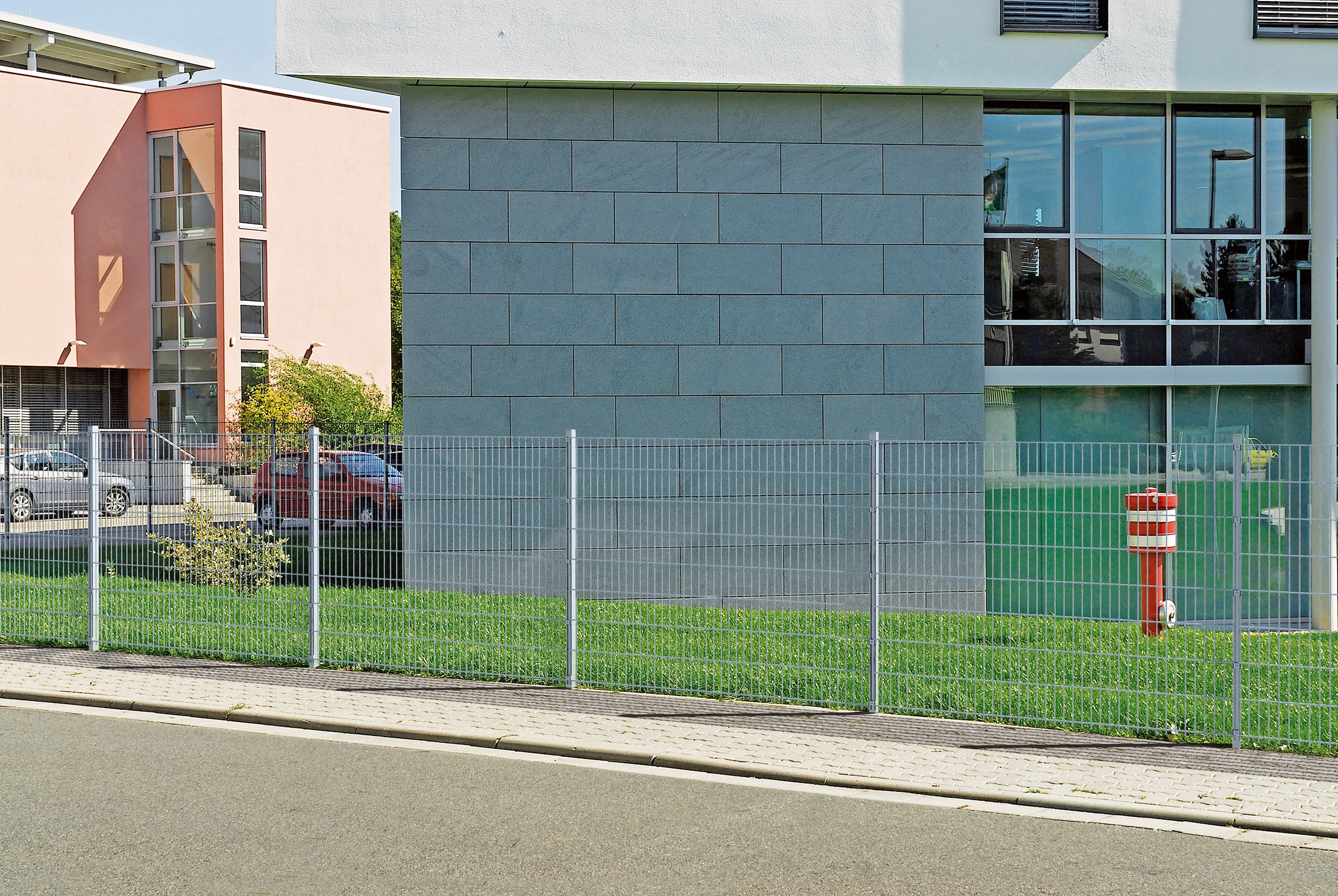 Alberts Doppelstabmattenzaun »Grundset« Höhe: 80-160 cm, Gesamtlänge: 4-30 m, zum Einbetonieren