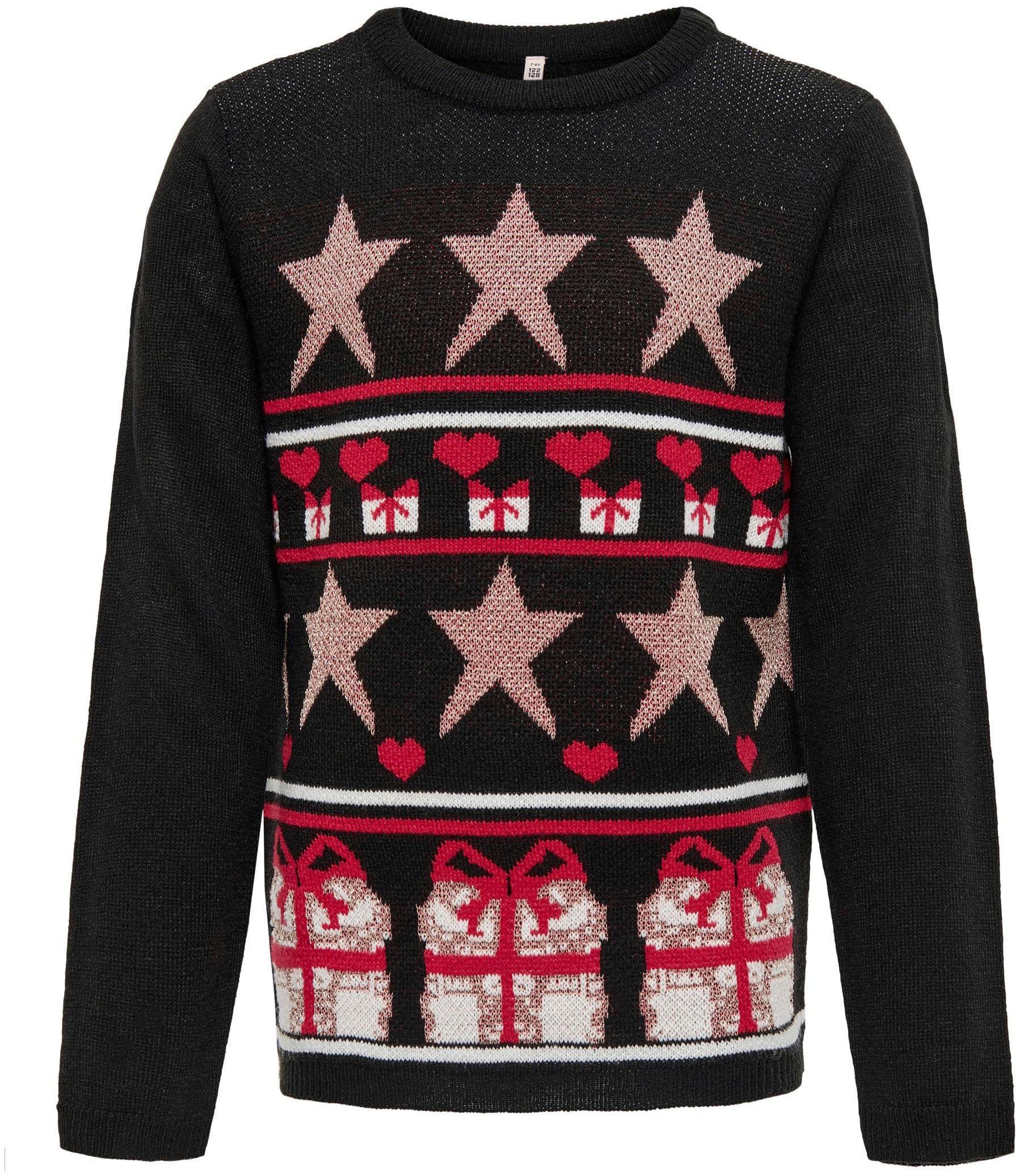 L/S ONLY bei KIDS »KOGXMAS WRAP PULLOVER« ♕ Strickpullover