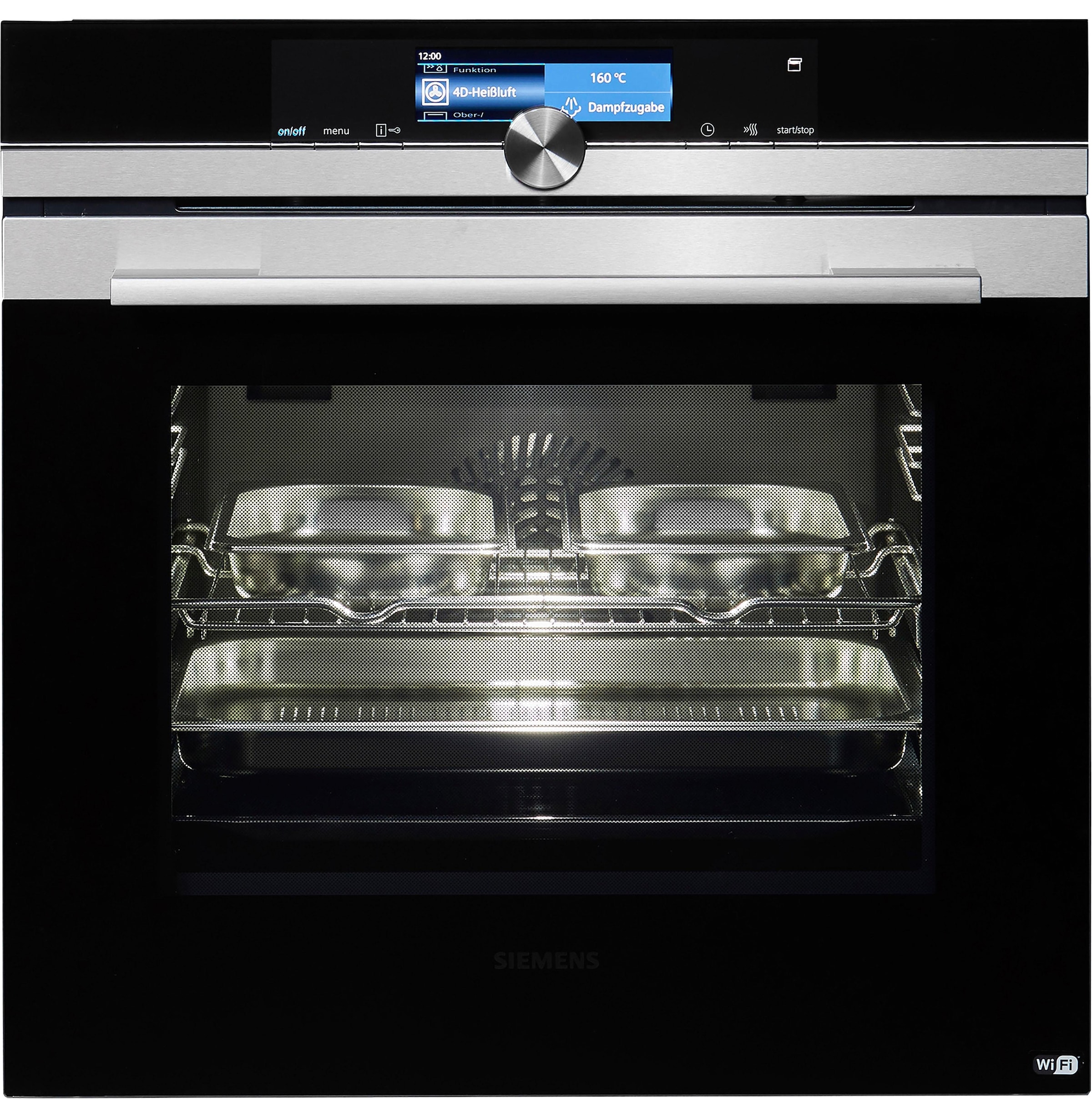 SIEMENS Dampfbackofen iQ700 »HS658GXS7«, mit 3-fach-Teleskopauszug, ecoClean Plus