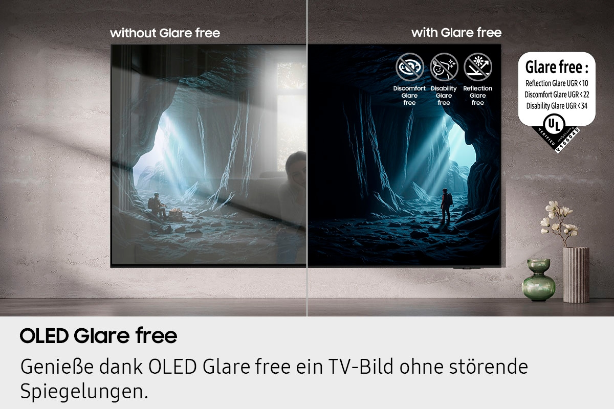 Samsung OLED-Fernseher »GQ65S95FAT« 163 cm/65 Smart-TV HDR Pro & Glare Free, Dolby Atmos & AI Sound, Gaming Hub, bis zu 165Hz