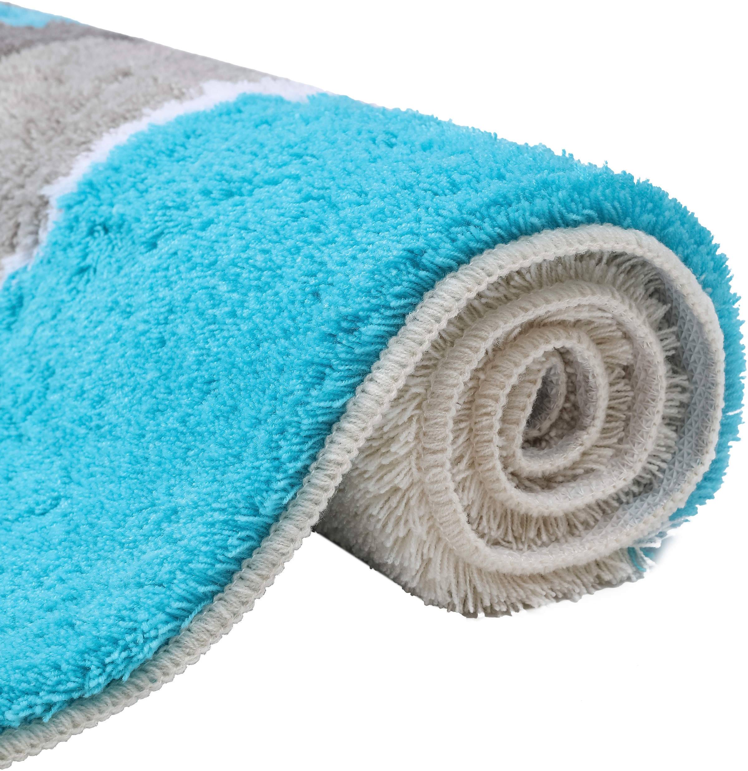 my home Badematte »Magnus, Badvorleger, Badezimmer Teppich« mehrfarbig, Badteppich, Badematten auch als 2 teiliges Set & rund