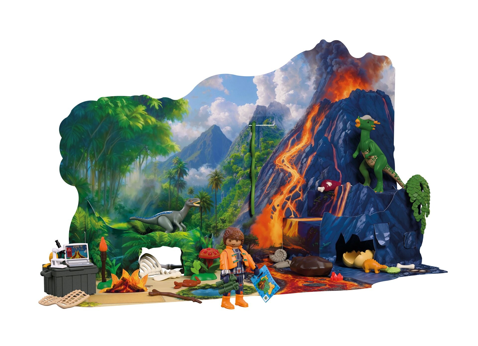 Playmobil® Spielzeug-Adventskalender »Spielbausteine, Dino-Expedition (72225), Dinos« ab 4 Jahren Made in Europe