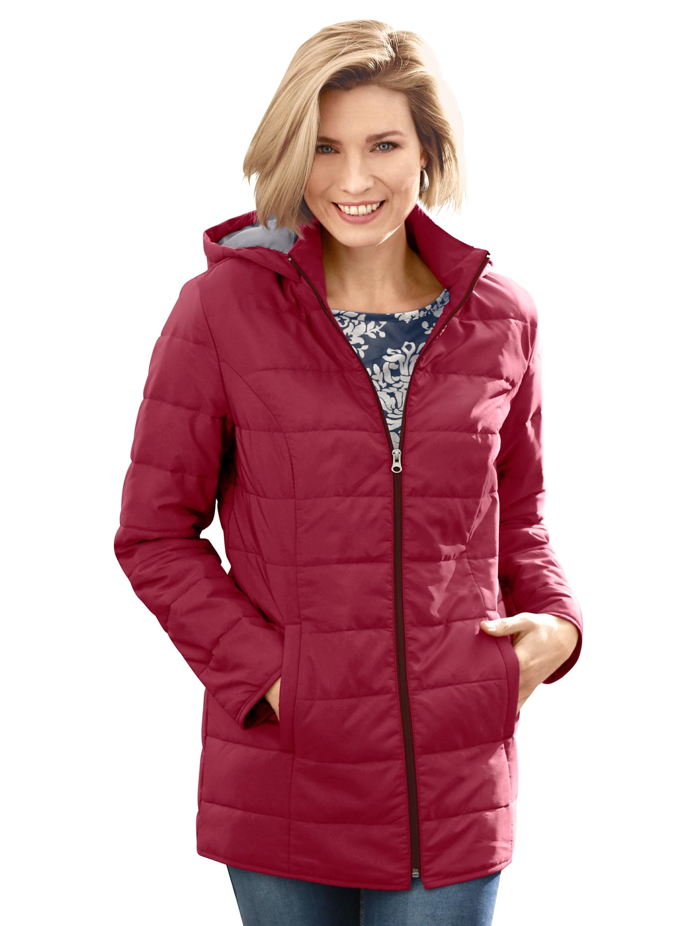 rote Winterjacke