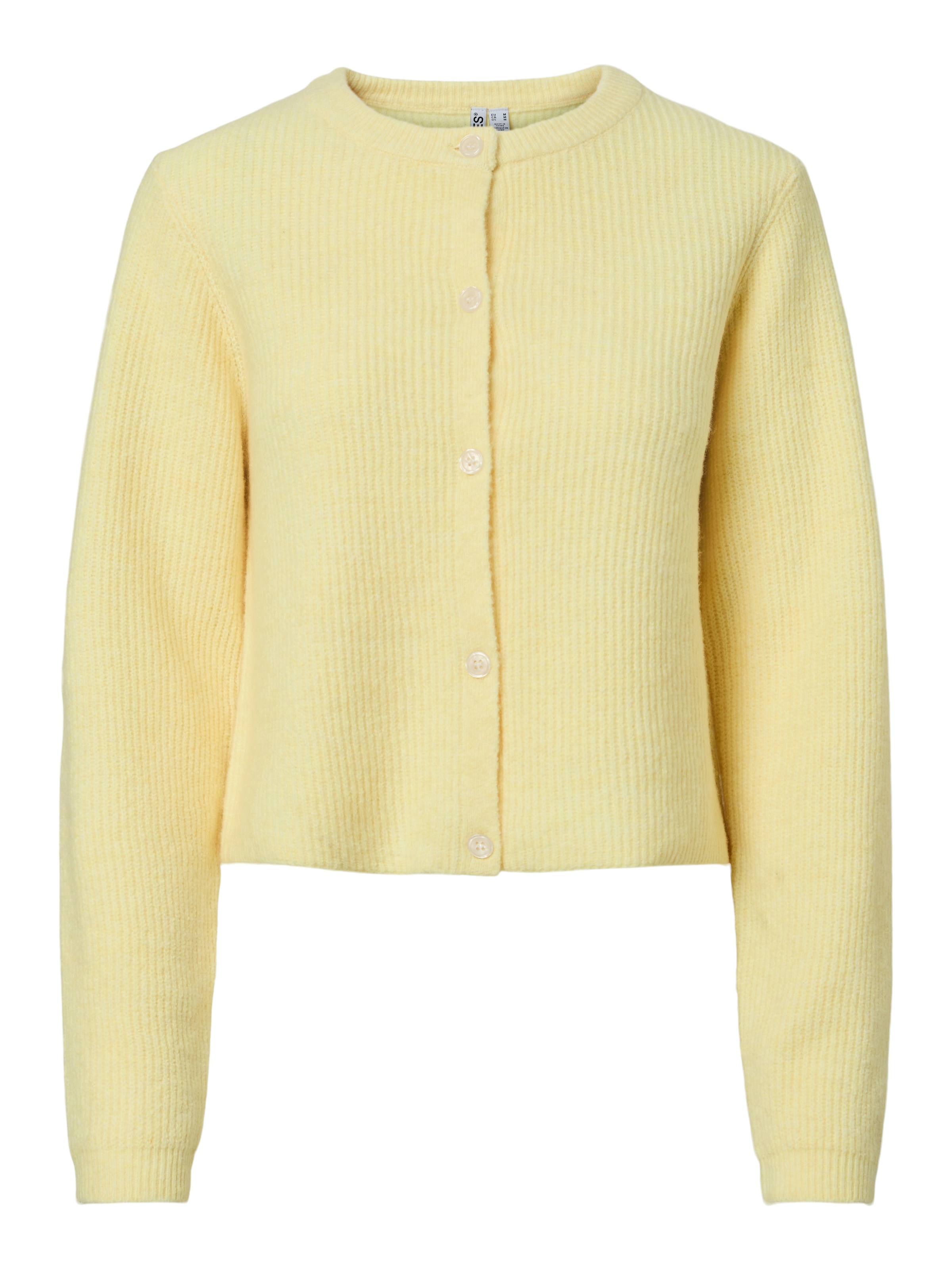 pieces Strickjacke »PCSILLY LS O-NECK KNIT CARDIGAN NOOS BC« Materialmix, regular fit