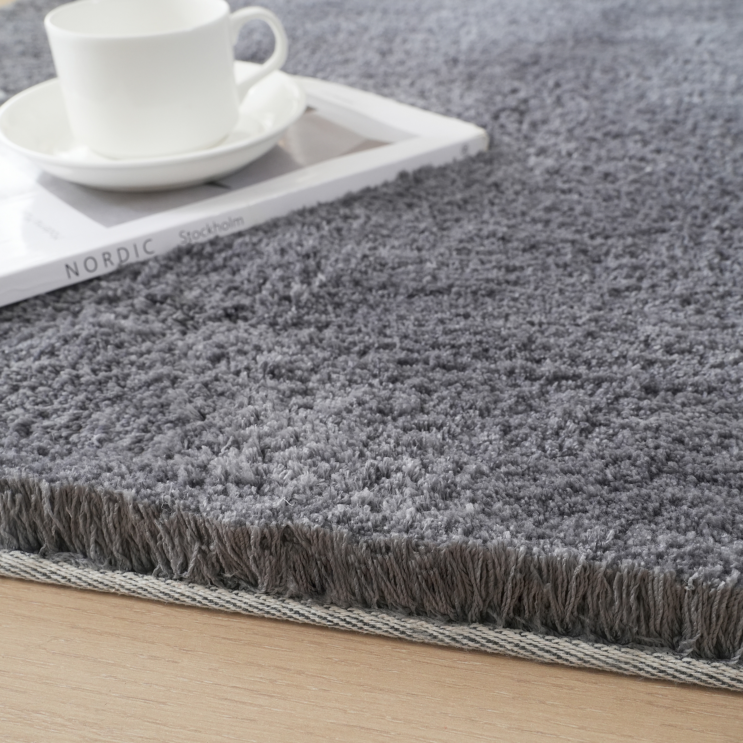 my home Hochflor-Läufer »Microfaser Teppich Magong, besonders weich, sehr feiner Flor«, rechteckig, 25 mm Höhe, uni Teppiche, Wohnzimmer, Schlafzimmer, Kinderzimmer, Flur, Brücke