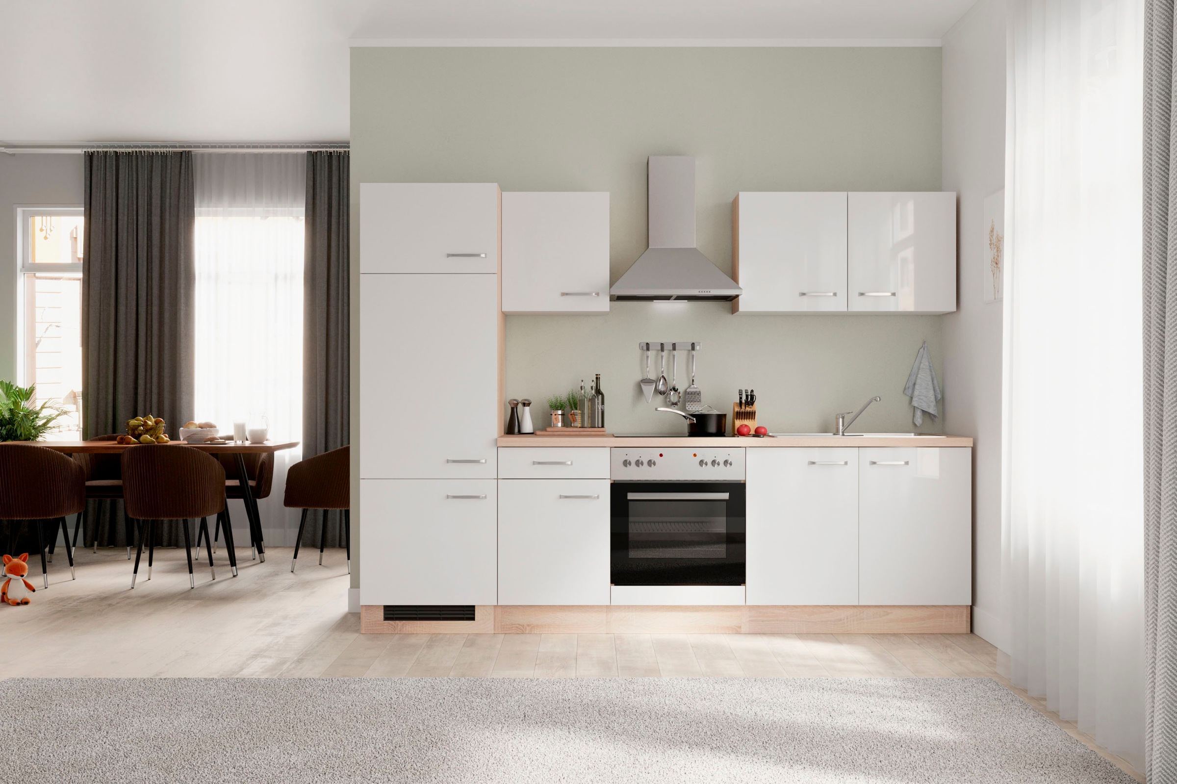 Flex-Well Küchenzeile »Florenz« wahlweise mit E-Geräten, Gesamtbreite 270 cm