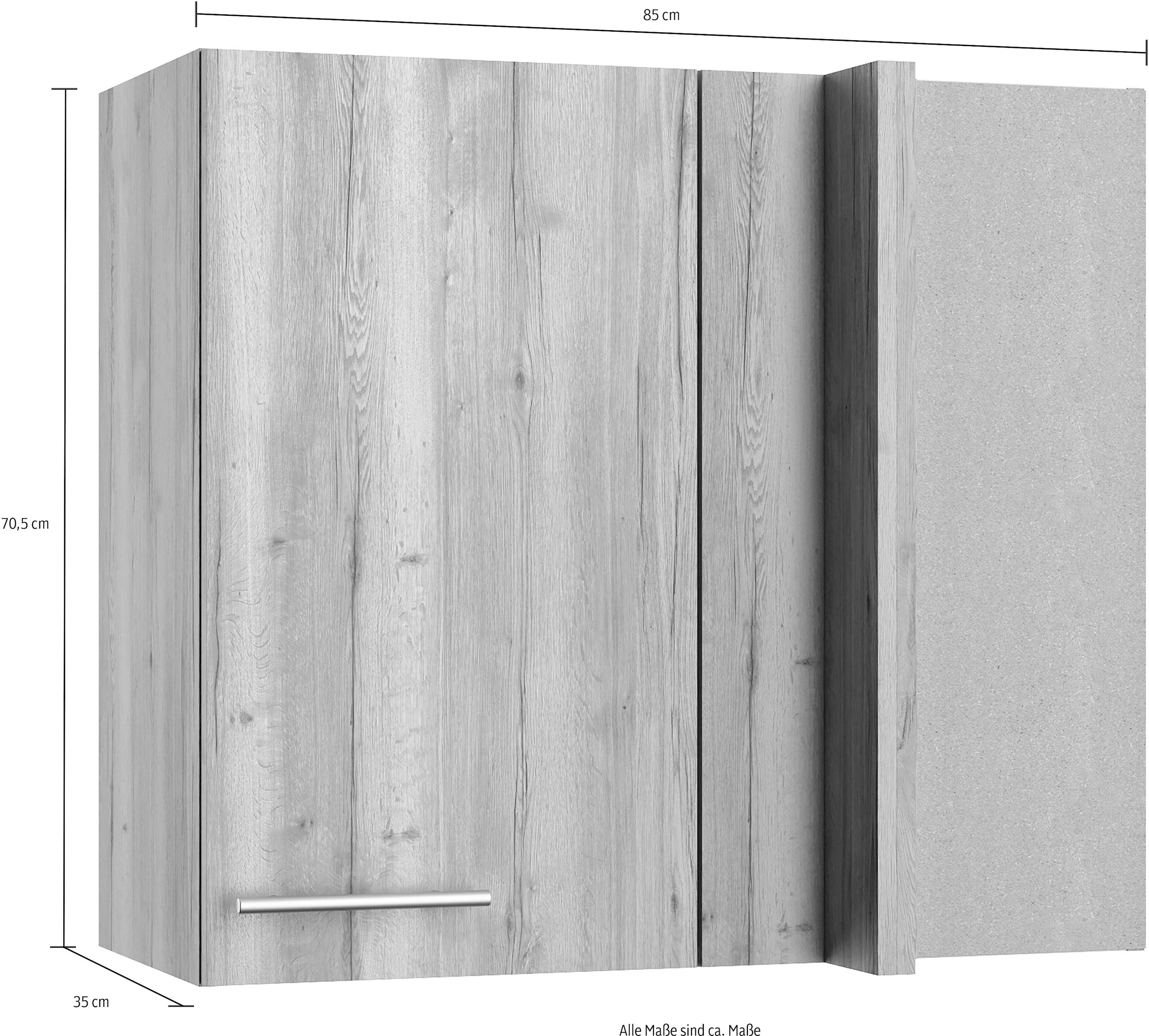 OPTIFIT Eckhängeschrank »Klara«, Breite 80 x 45 cm