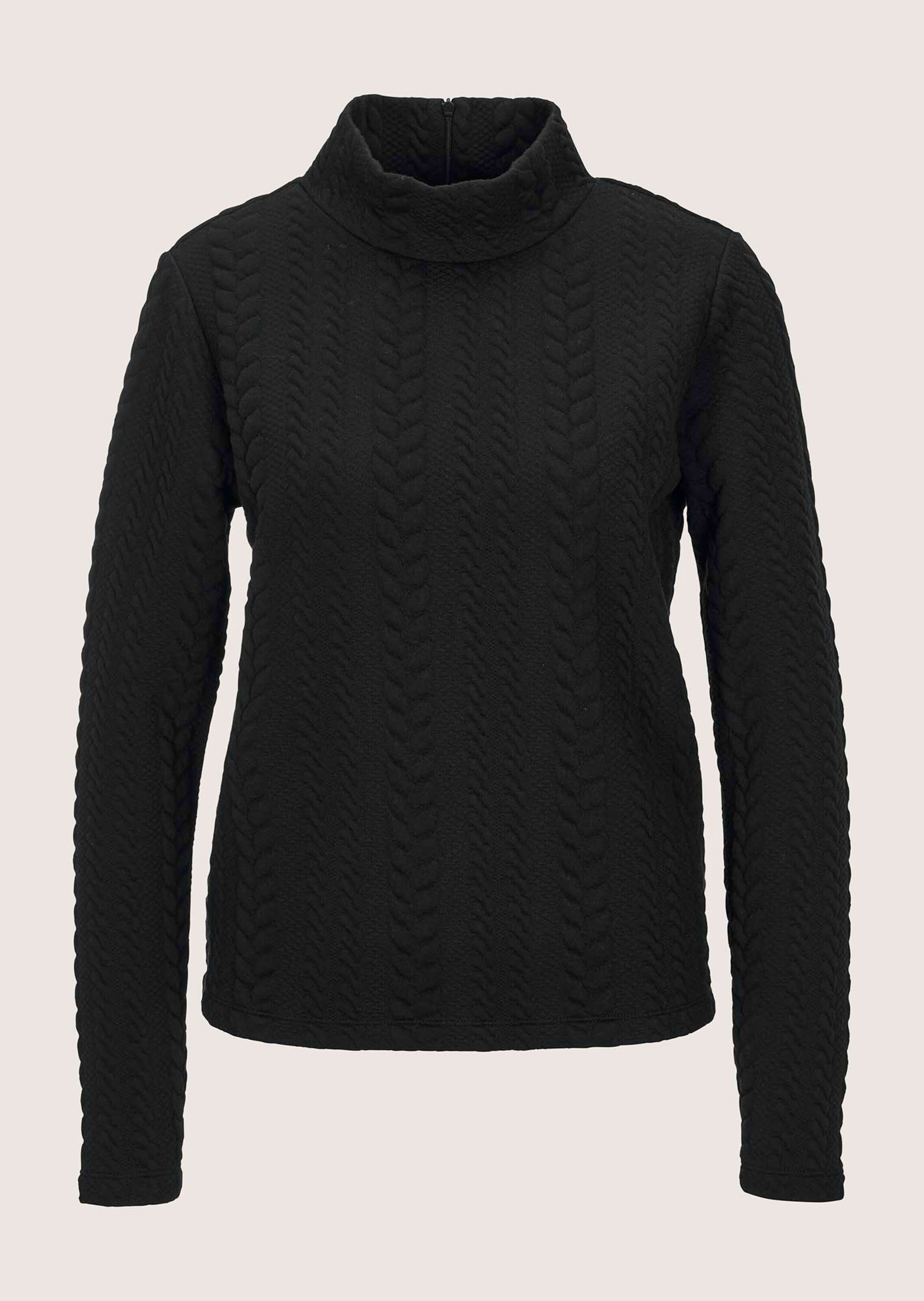 MADELEINE Langarmshirt »Sweatshirt Sweatshirt mit Zopfstruktur« Zopfstruktur