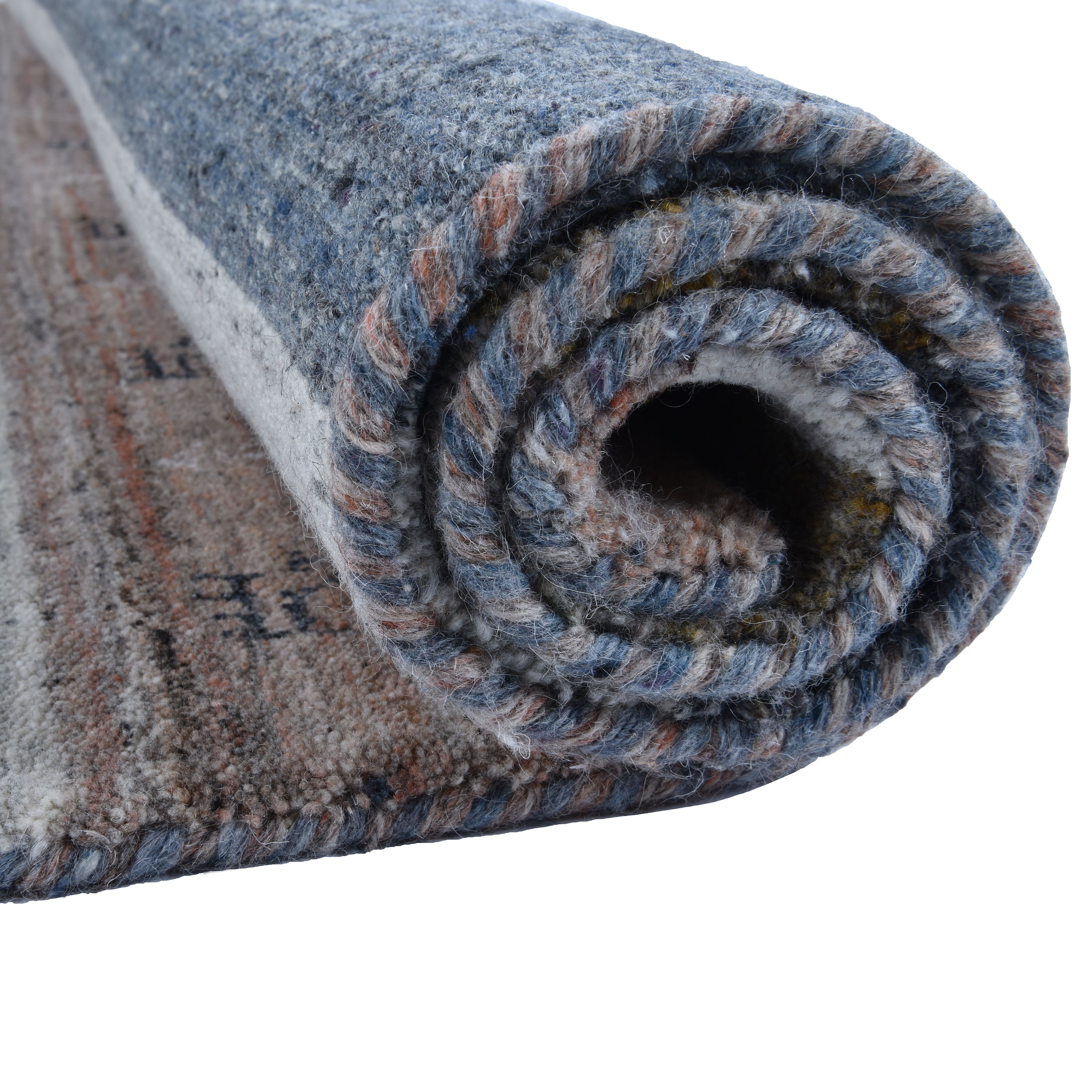 THEKO Wollteppich »Nebraska 2498« rechteckig 10 mm Höhe Handweb Teppich, reine Wolle, Gabbeh-Design, gestreift, Wohnzimmer