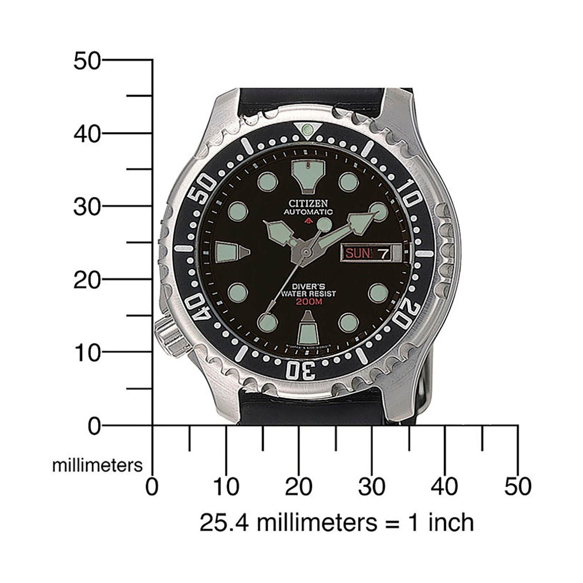 Citizen Automatikuhr »Promaster Mechanical Diver«, Armbanduhr, Herrenuhr, Damenuhr, Taucheruhr, bis 20 bar wasserdicht