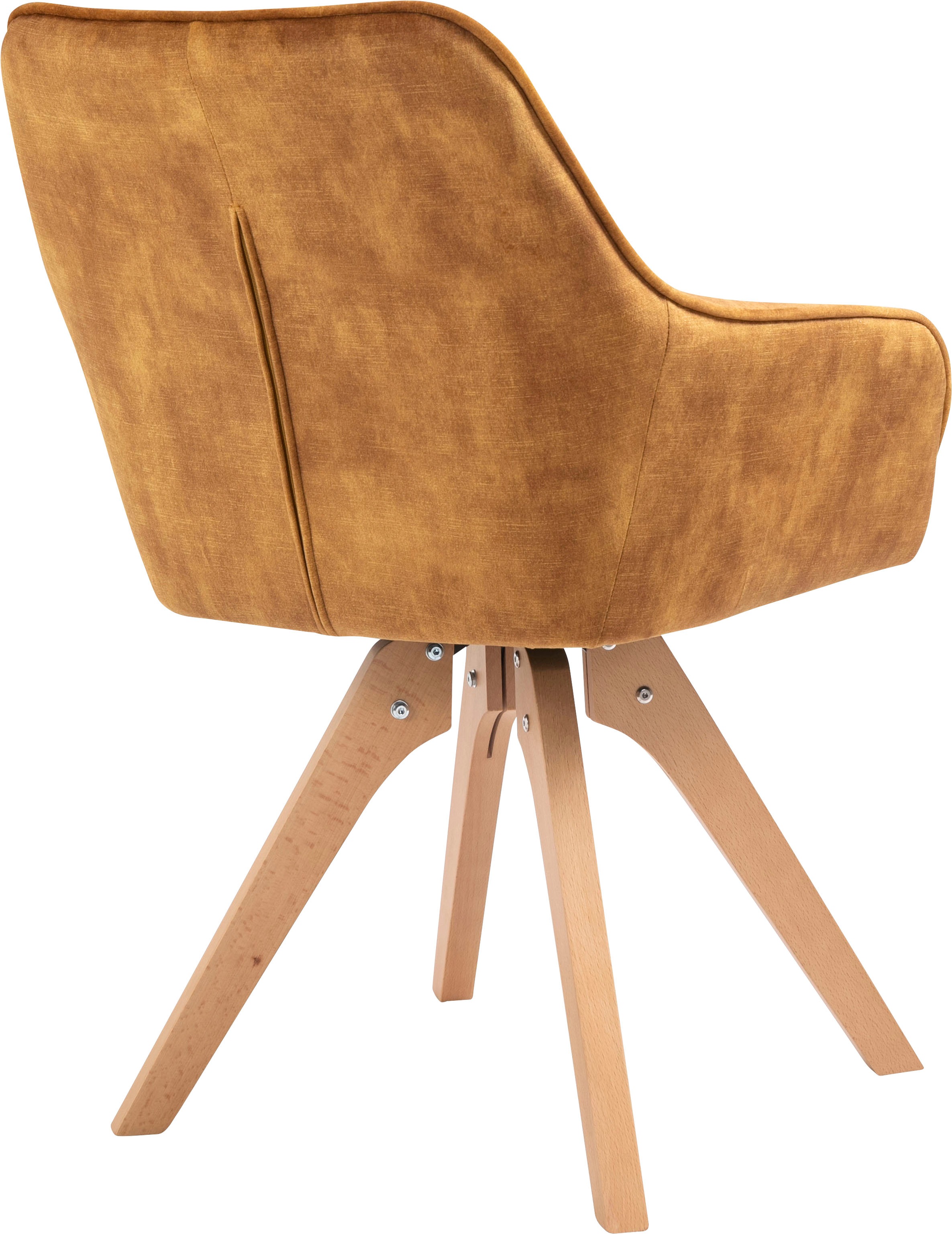 SalesFever Essgruppe »Eleganter Tisch inkl. Stühle« 5-teilige Samtverlours-Sitzgruppe, drehbare Stühle, 180cm Tischbreite