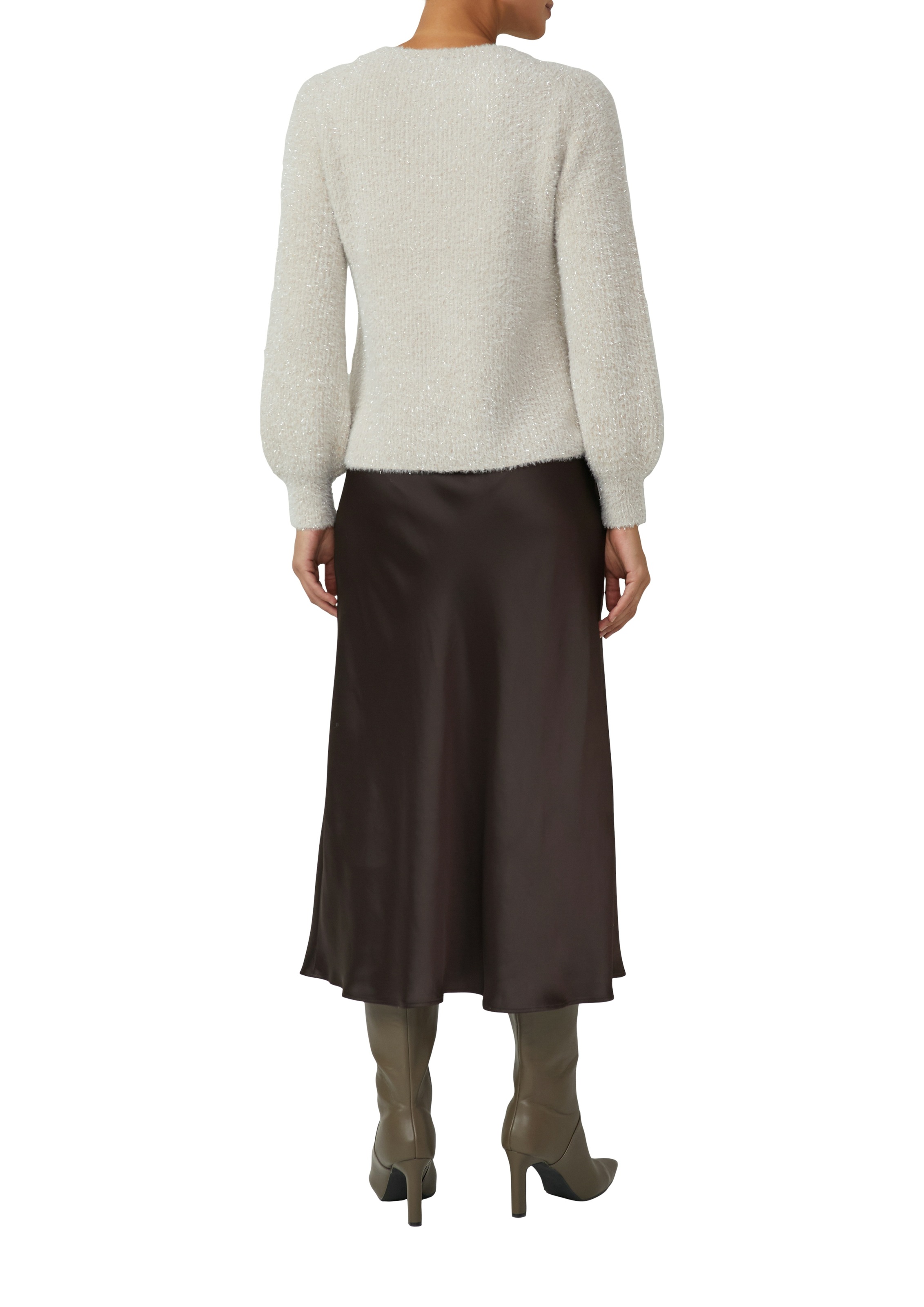 s.Oliver BLACK LABEL Strickpullover mit Rippbündchen