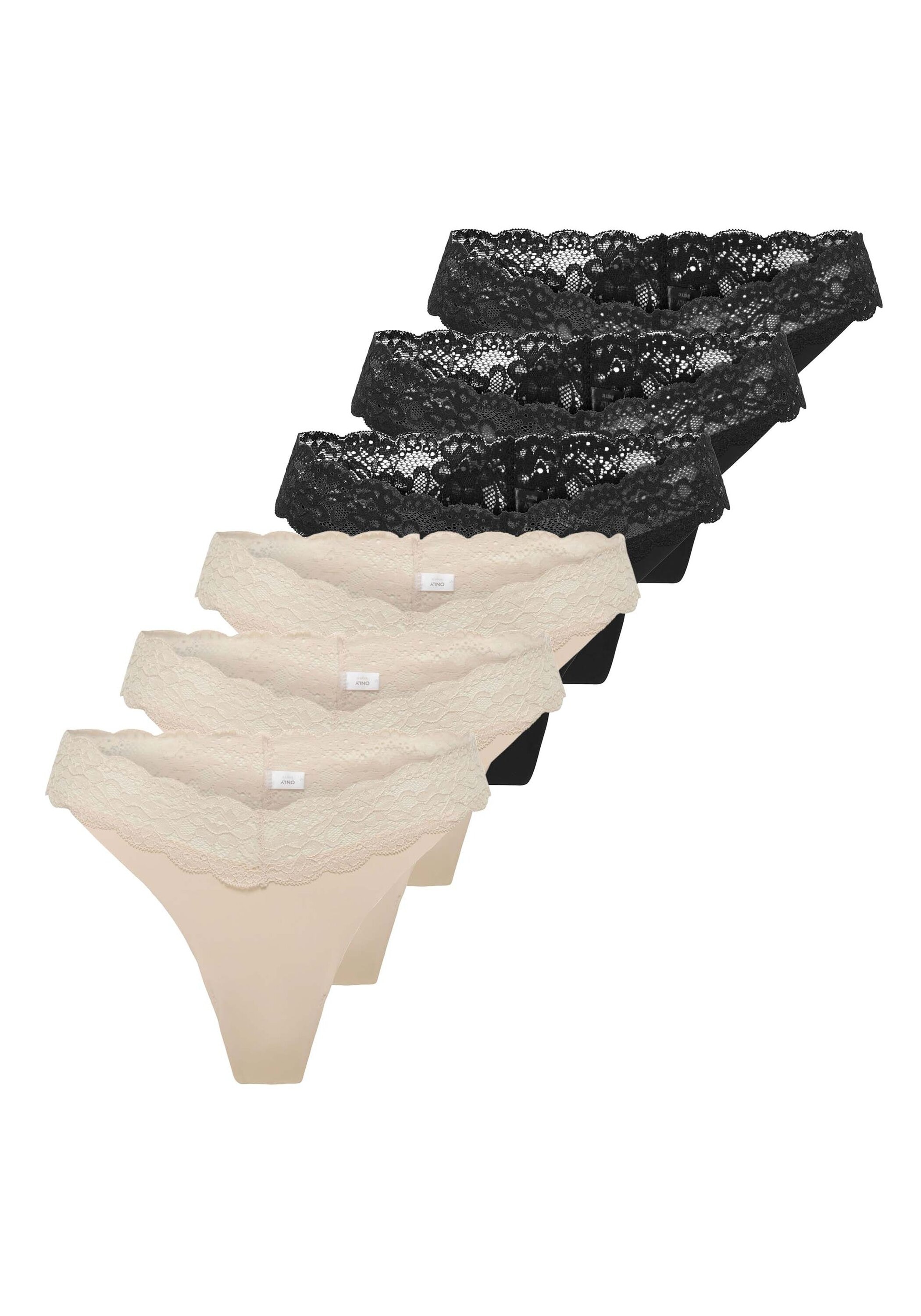 ONLY String »String ONLCHLOE LACE THONG 6P 6er Pack«