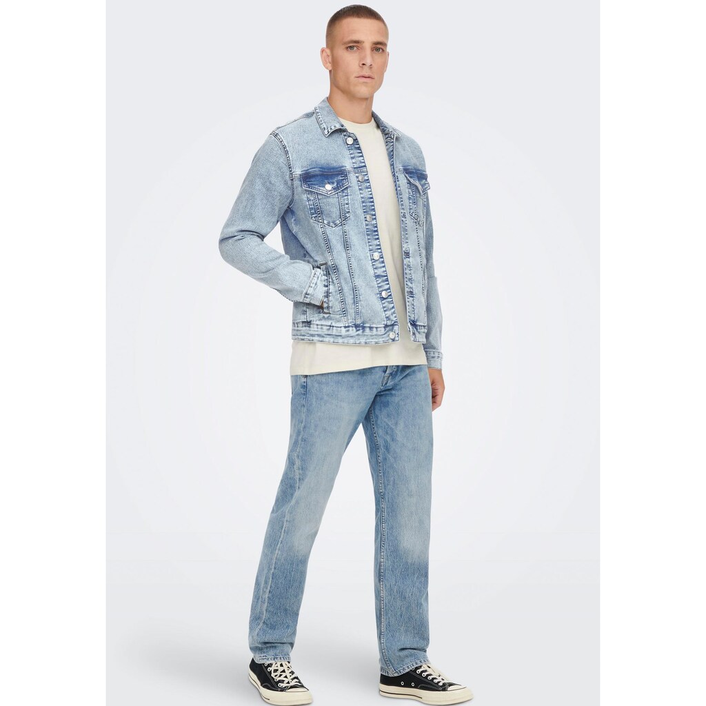 ONLY & SONS Jeansjacke »ONSCOIN L. BLUE 4334 JACKET«