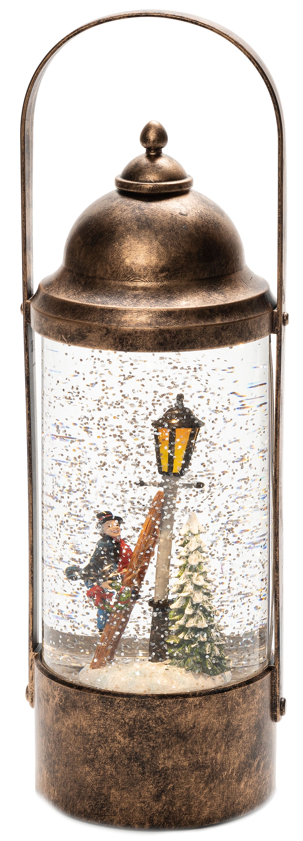 KONSTSMIDE LED Laterne »Weihnachtsdeko«, 1 flammig-flammig, LED "Wasserlaterne im Charles Dickens Stil"