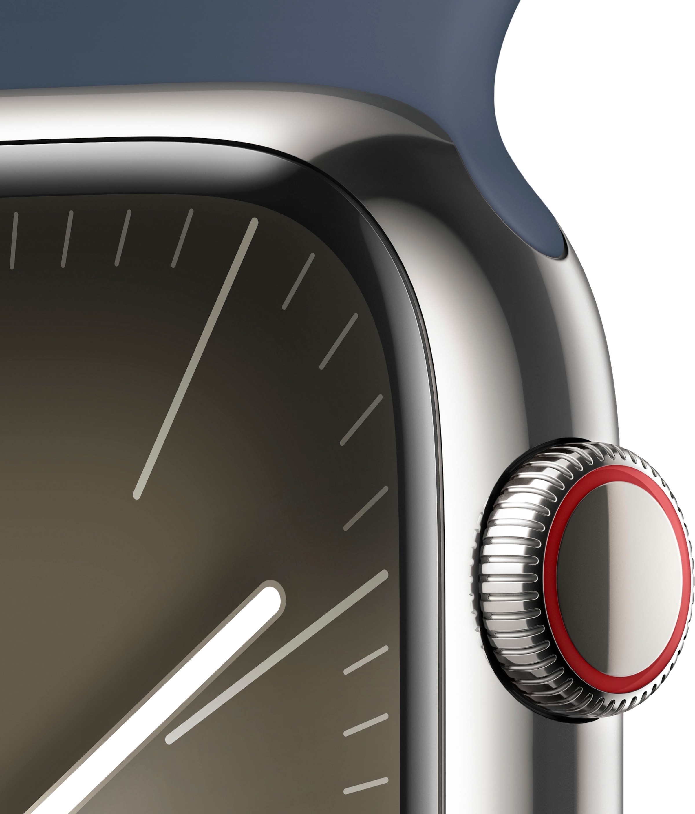 OS 45mm + kaufen Steel S/M«, Smartwatch Stainless UNIVERSAL 9 Band) (Watch Cellular GPS 10 Apple Sport Series »Watch |