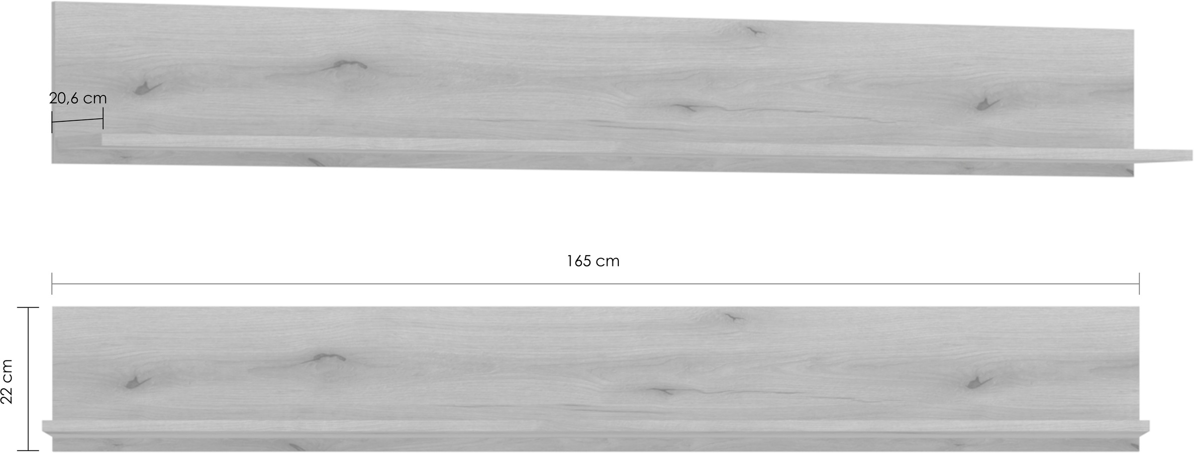 INOSIGN Wandregal »Dalano« Breite ca. 165 cm