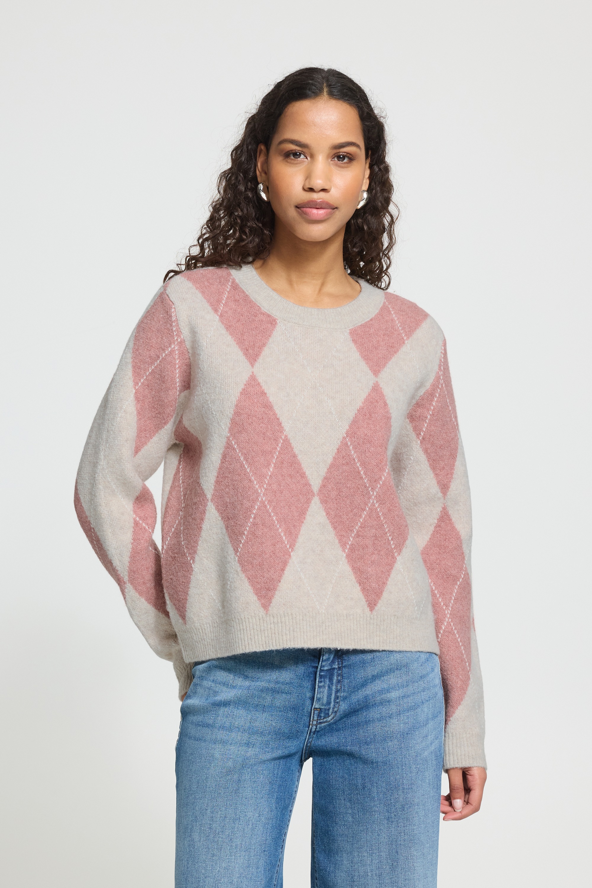 Ichi Strickpullover »Damen Langarm IHFENSTER«