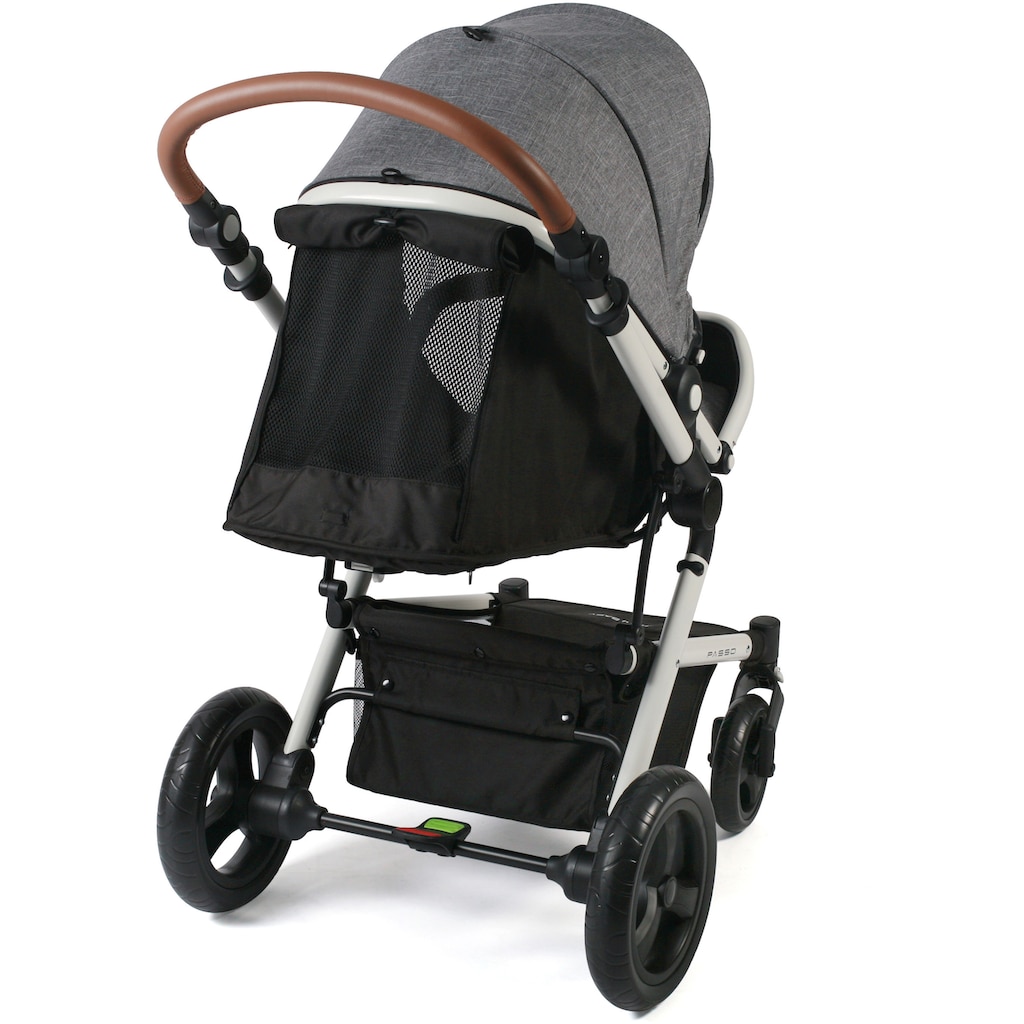 CHIC4BABY Kombi-Kinderwagen »Passo, Melange Grau«, 15 kg