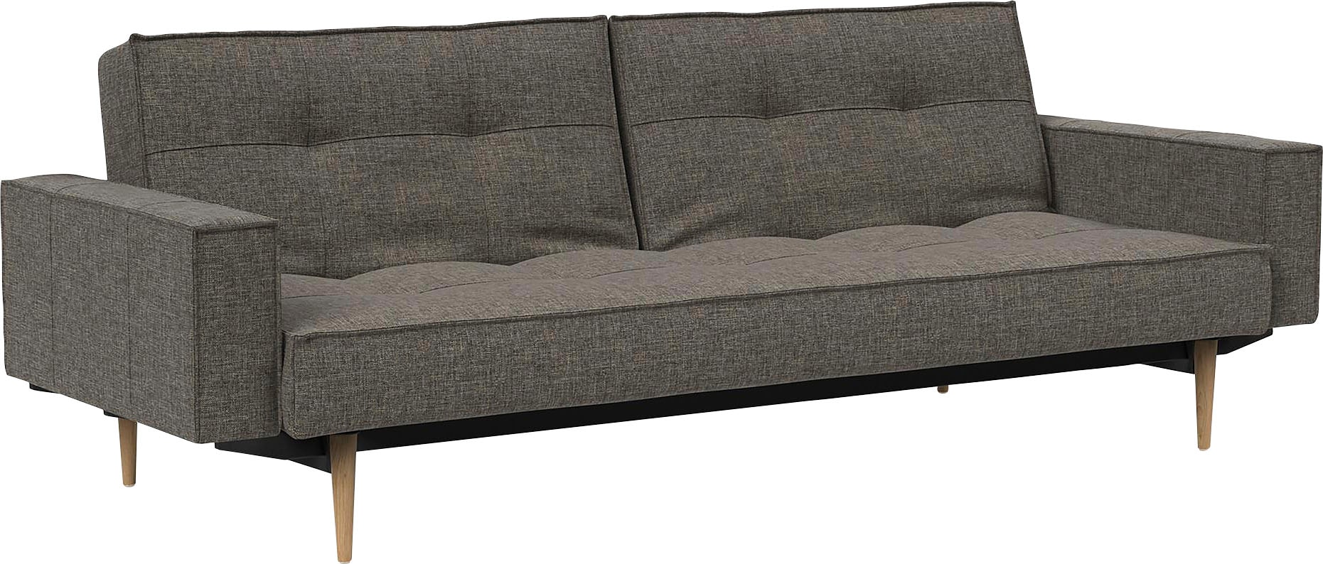 skandinavischen Design kaufen mit ™ und in Rechnung auf Armlehne Styletto Sofa »Splitback«, LIVING Beinen, INNOVATION hellen