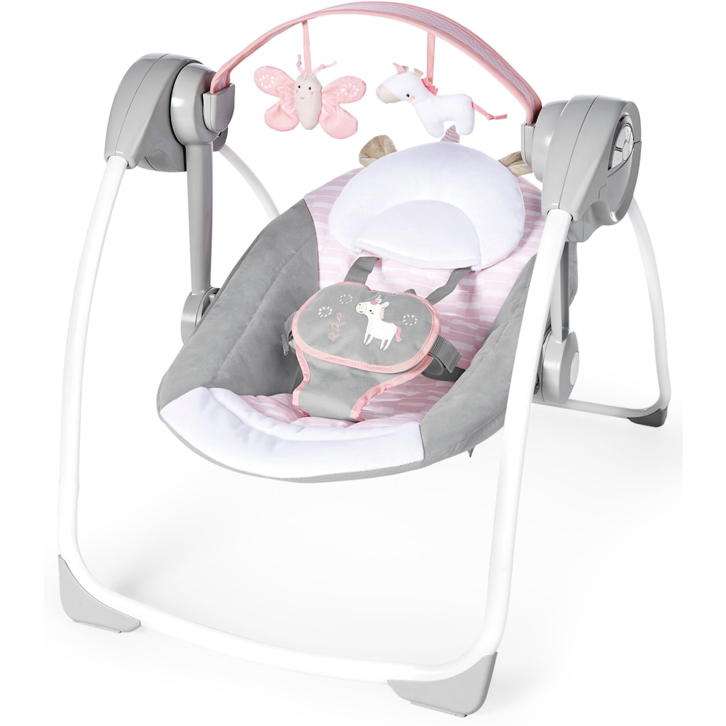 ingenuity Babyschaukel »Comfort 2 Go, Flora Unicorn«, bis 9 kg