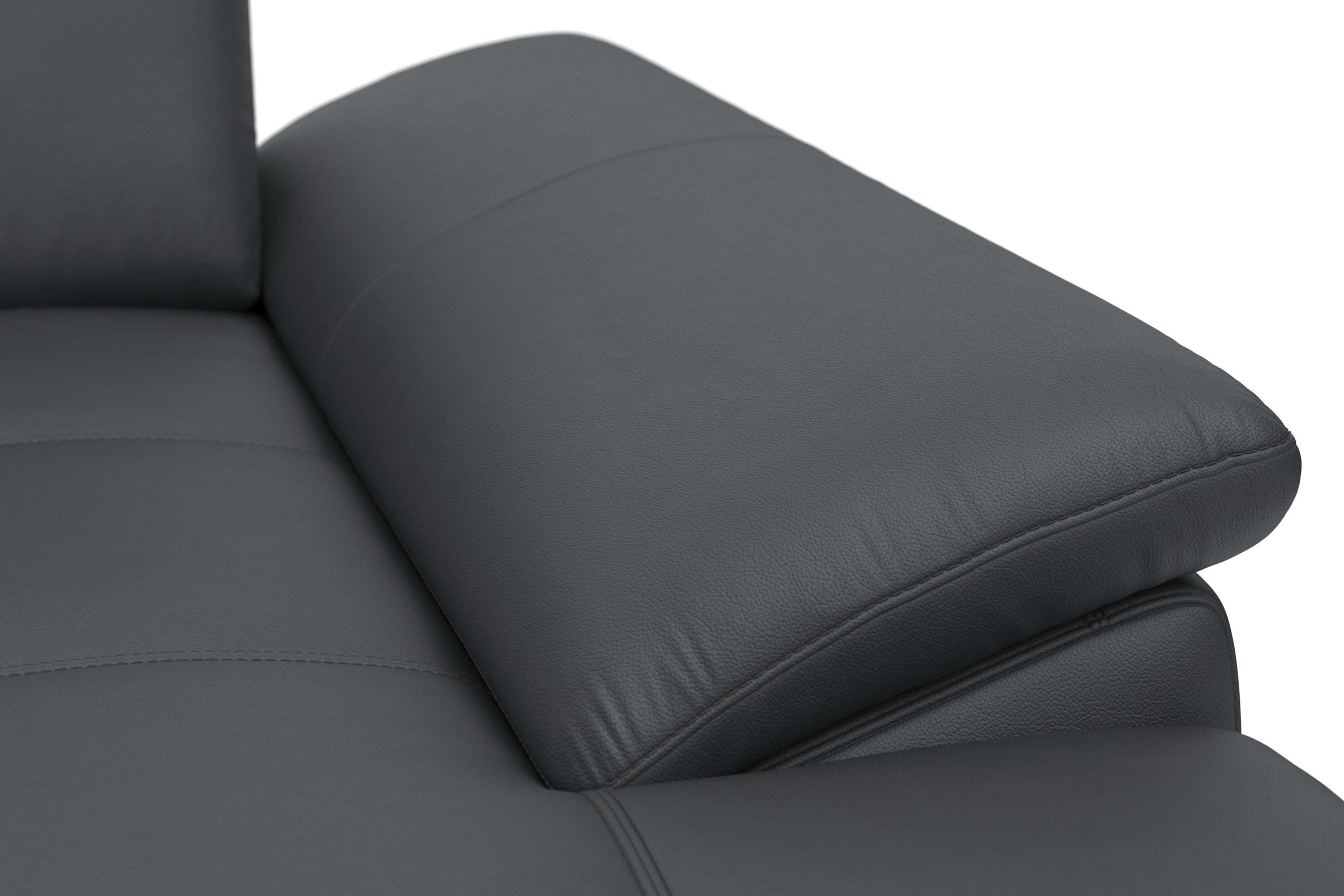 Places of Style Ecksofa Costello, mit Sitztiefenverstellung und Armlehnfunktion, incl. 3 Nierenkissen