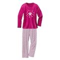petite fleur Pyjama, (2 Stück), modischer Sternendruck auf den Shirts und Hosen