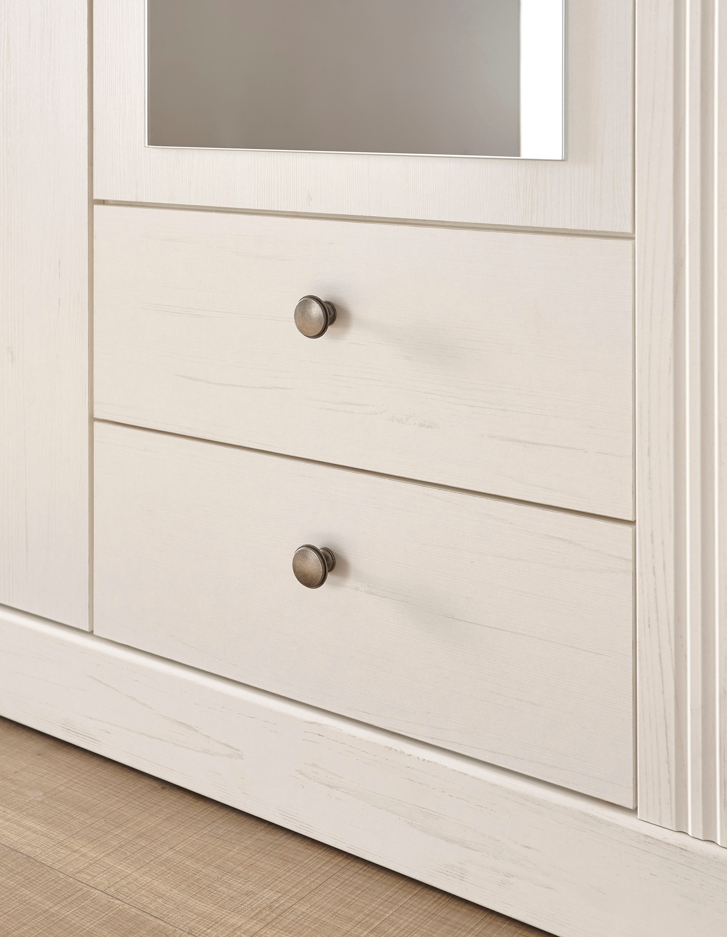 Home affaire Schlafzimmer-Set »Westminster« beinhaltet 1 Bett, Kleiderschrank 3-türig und 1 Wandpaneel