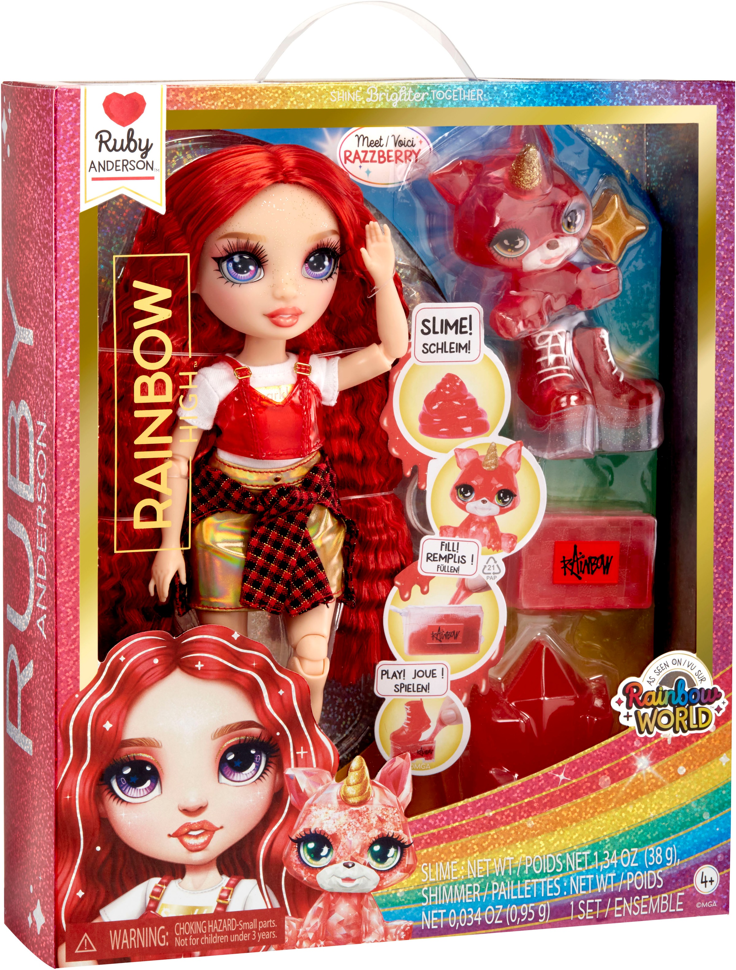 RAINBOW HIGH Anziehpuppe »Classic Rainbow Fashion Doll- Ruby (red)«