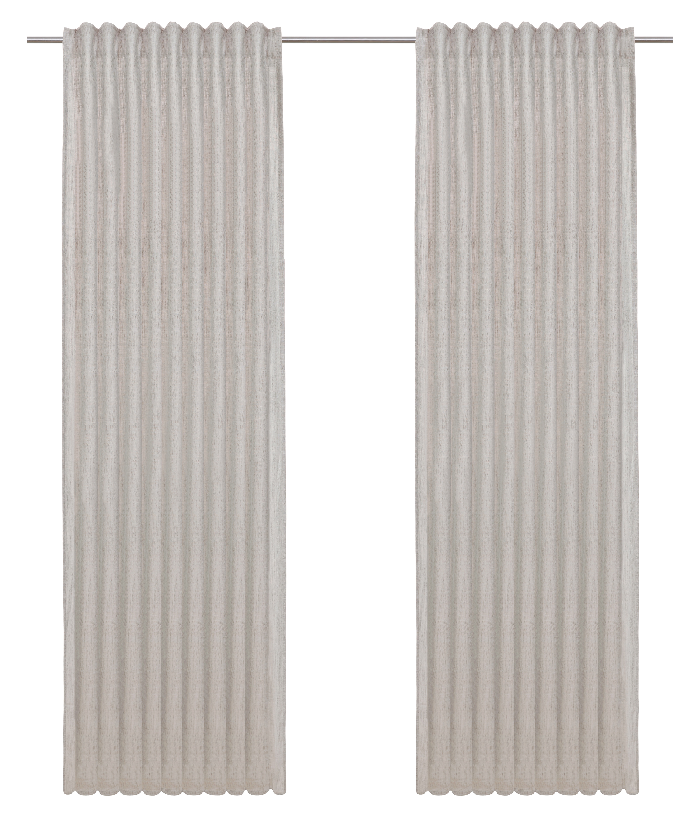 Bruno Banani Gardine »Jaden«, (1 St.), modern, zeitloser Schal, Leinenoptik