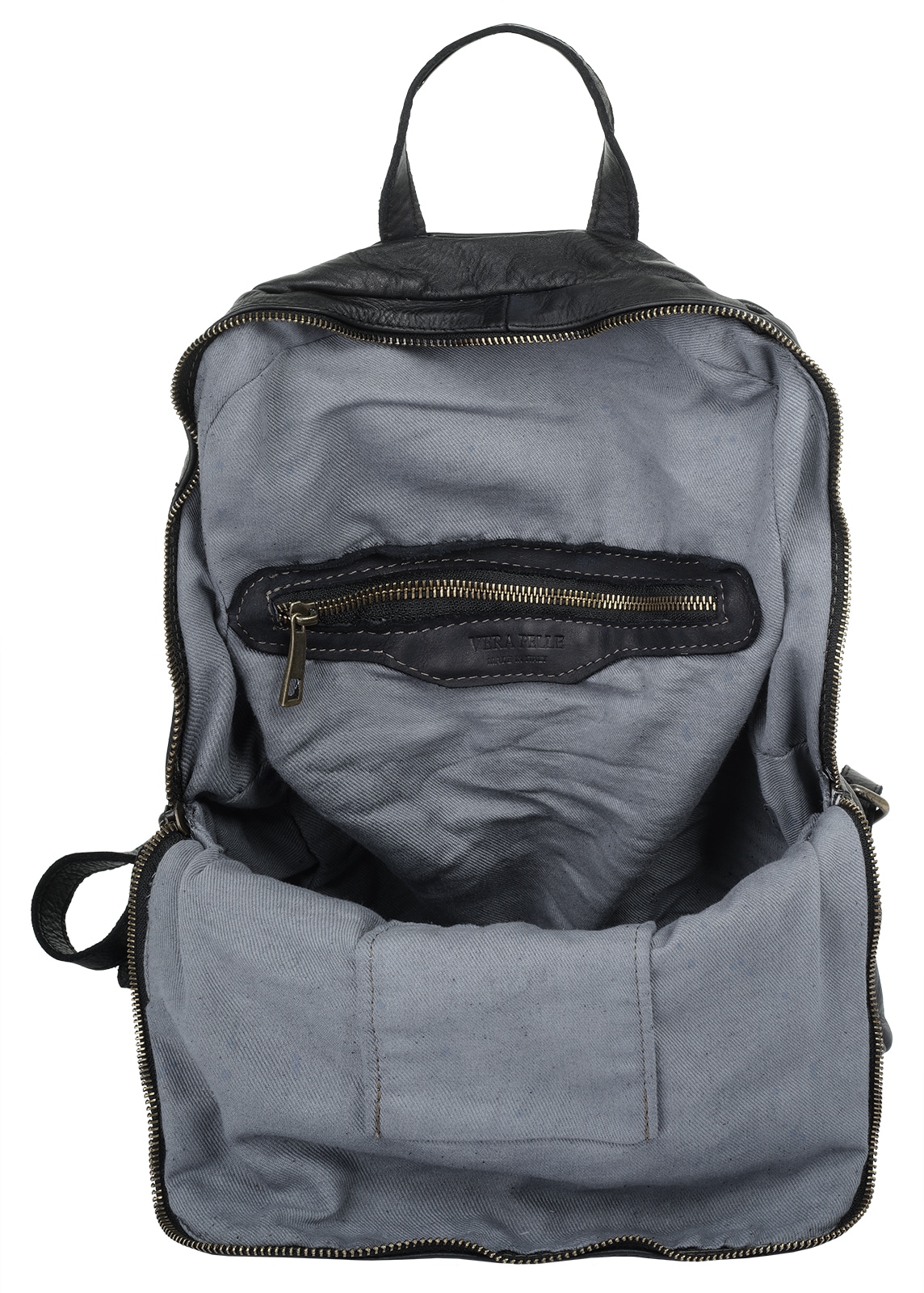 Samantha Look Cityrucksack, echt Leder, Made in Italy