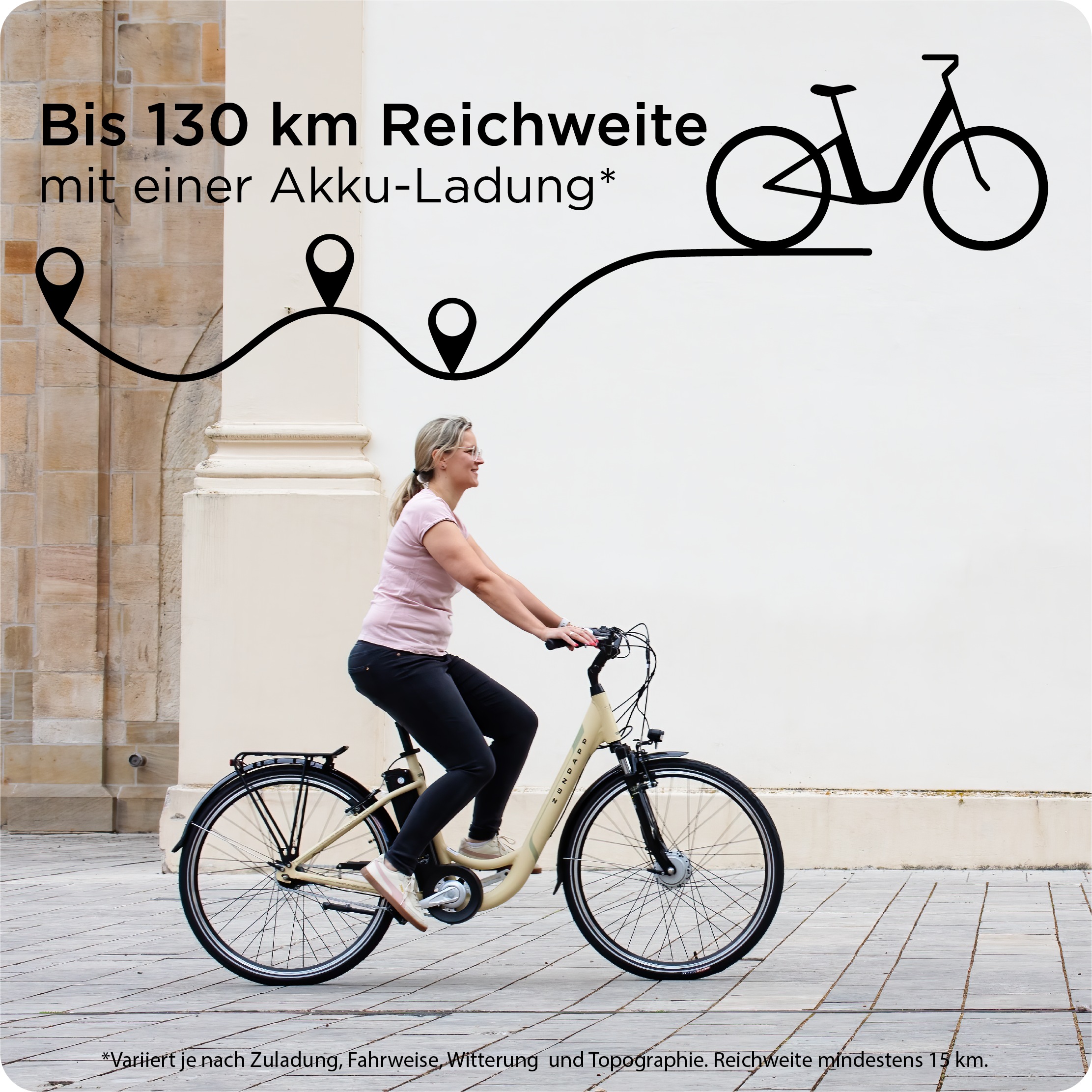 Zündapp »Z510« 3 Gang Nabenschaltung Frontmotor 250 W E Bike 28 Zoll Damenfahrrad ab 155 cm mit 3 Gang Nabenschaltung