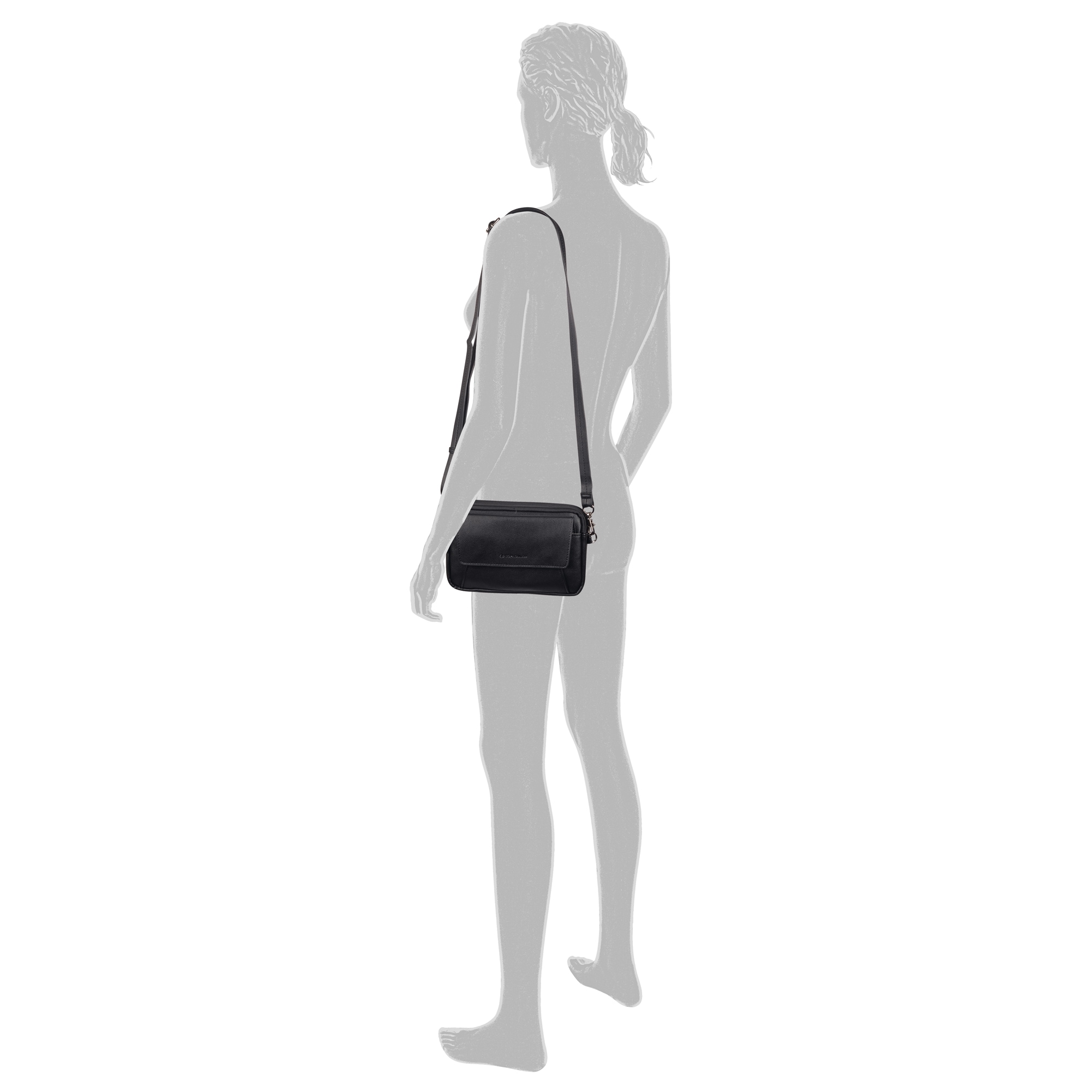 TOM TAILOR Umhängetasche »Tilly« aus fein genarbte Lederimitat im Doppelkammer-Modell mit viel Platz