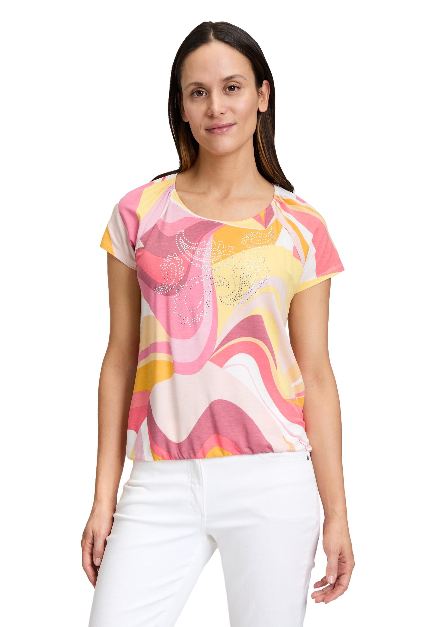 Betty Barclay T-Shirt »Printshirt mit Gummizug«
