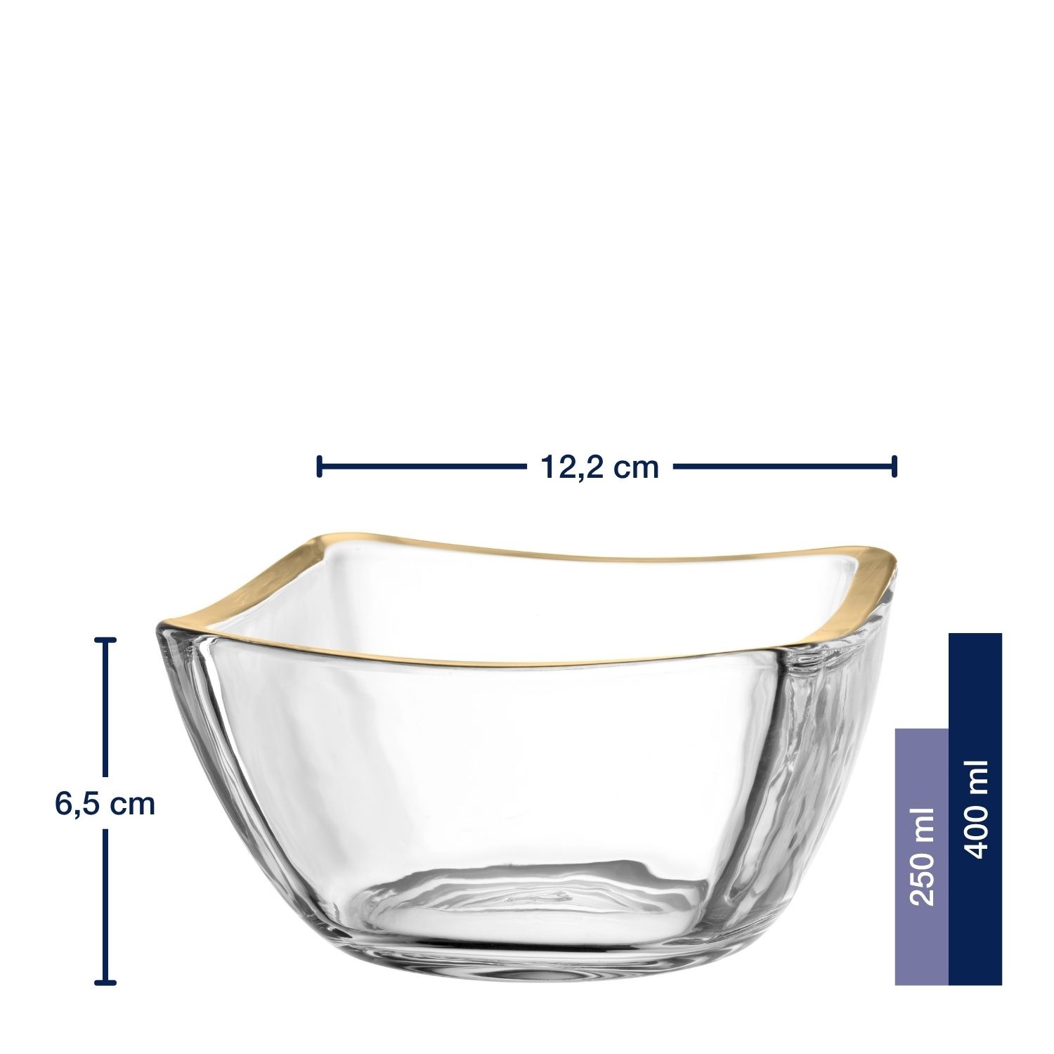 LEONARDO Snackschale »PIAZZA, Schale, 12 cm« 4 aus Glas im zeitlosen Design
