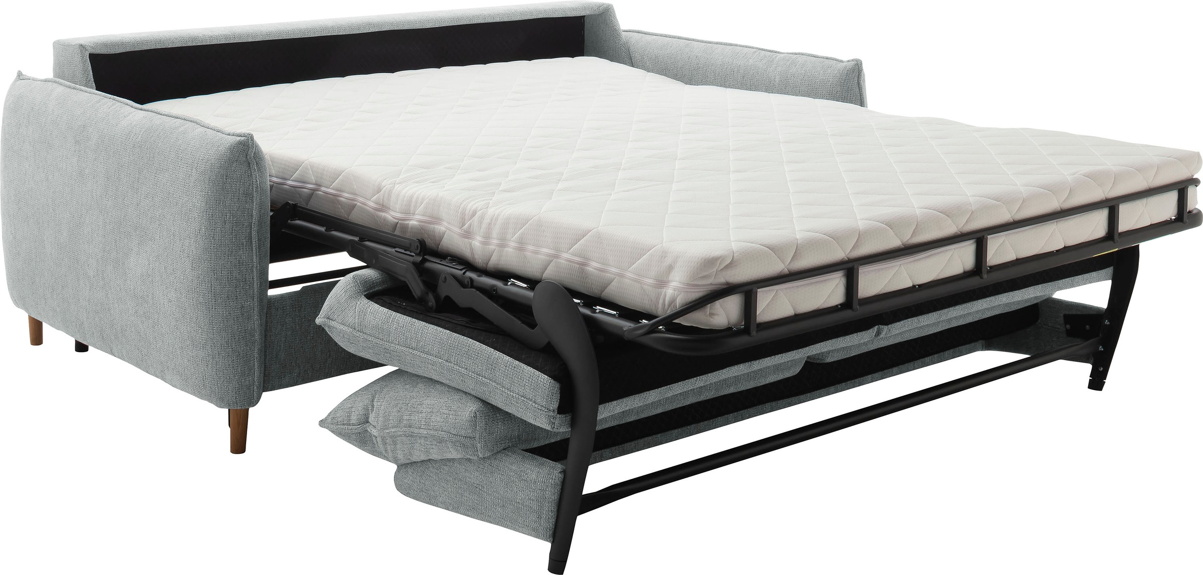 Places of Style Schlafsofa »Bacoli für Dauerschläfer geeignet durch hochwertigen Faltbeschlag«, in 3 Breiten und 3 Matratzenausführungen, belastbar 200 bis 270 kg