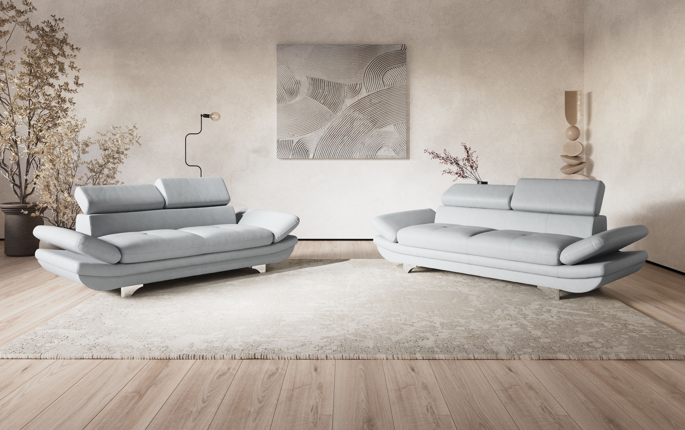 COTTA 2-Sitzer »Enterprise« Big-Sofa, mit Armteilverstellung & Kopfteilverstellung