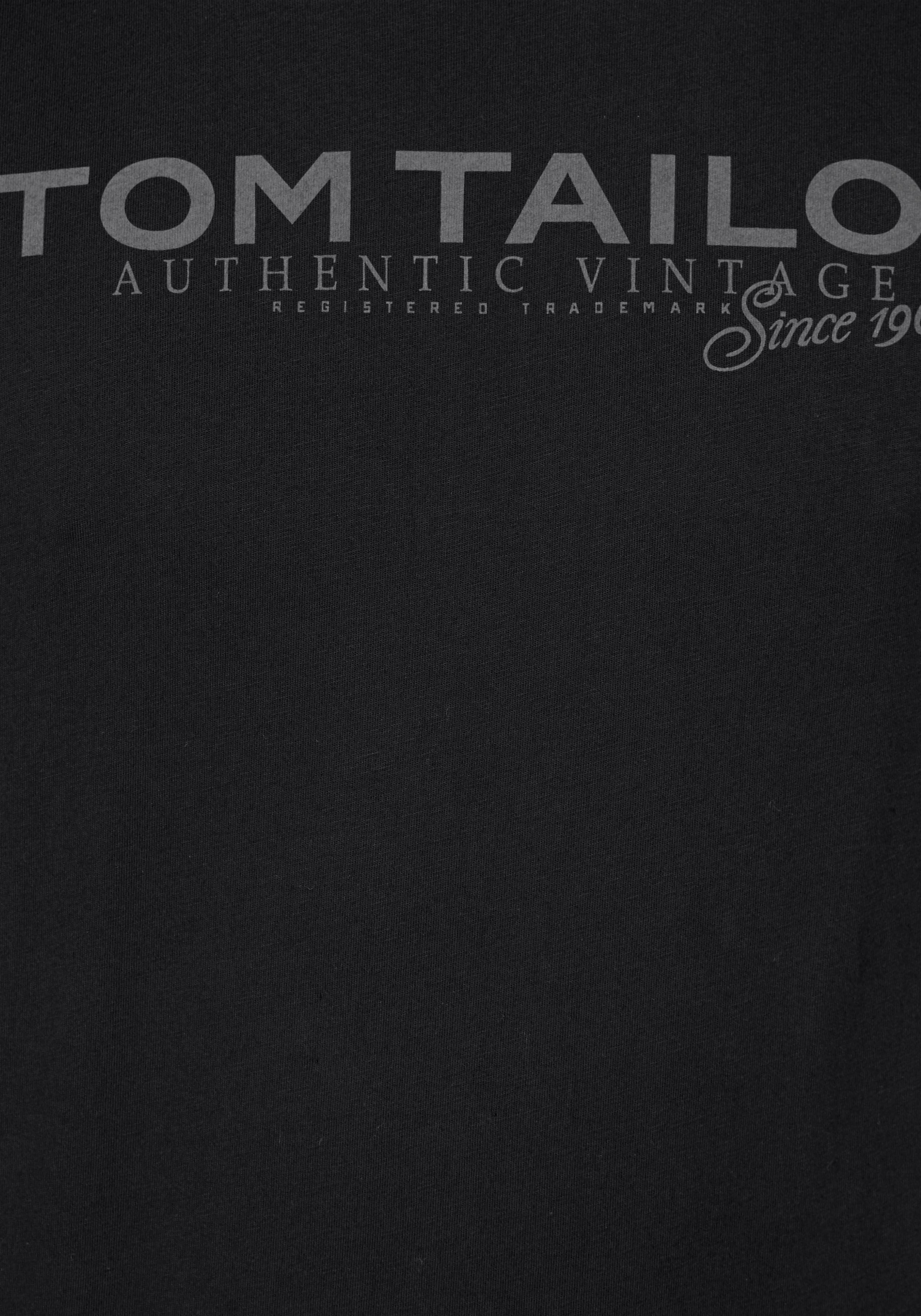 TOM TAILOR Rundhalsshirt, mit Logoprint